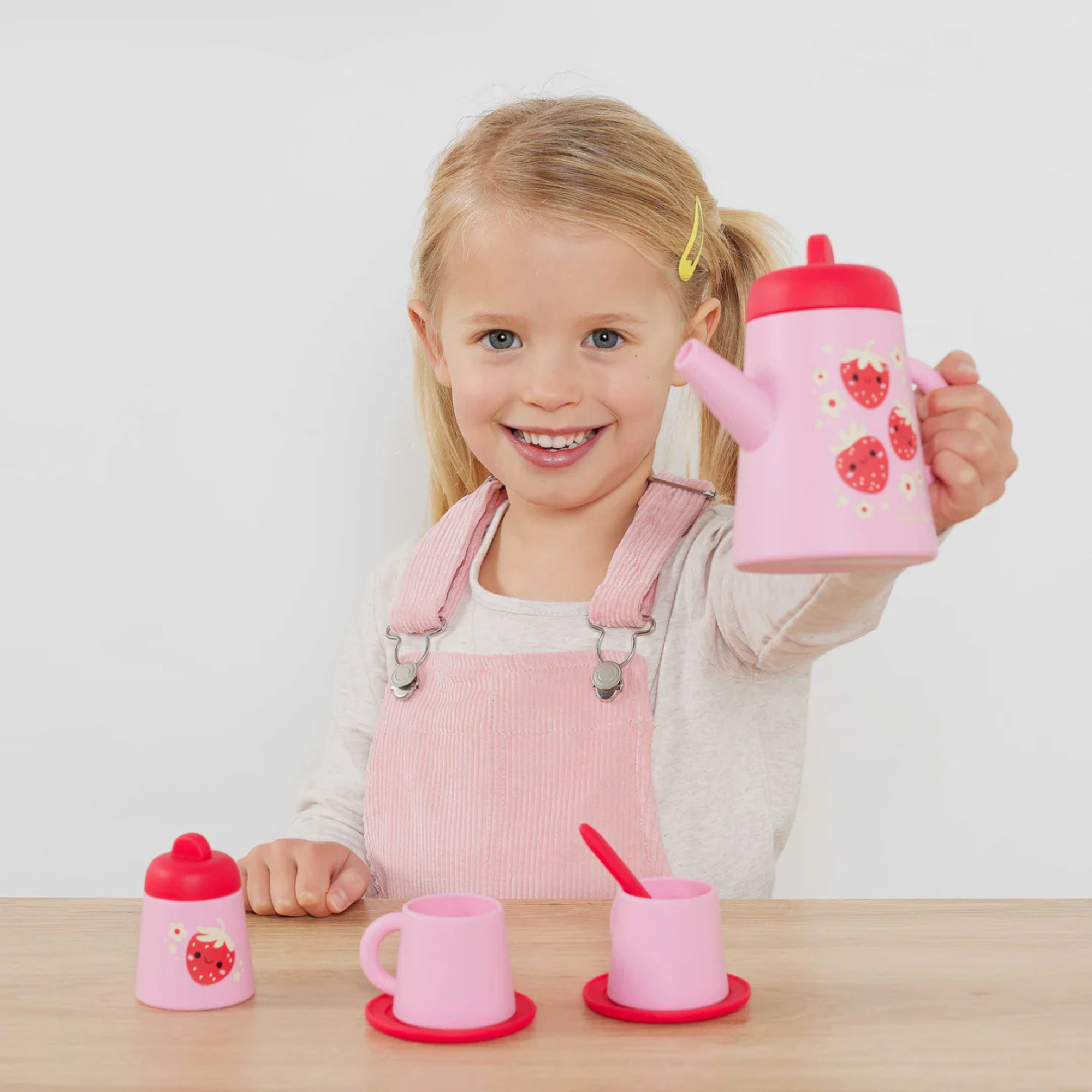 Tiger Tribe Silicone Tea Set - Strawberry Patch