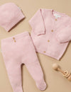 Purebaby Textured Cardigan - Pink