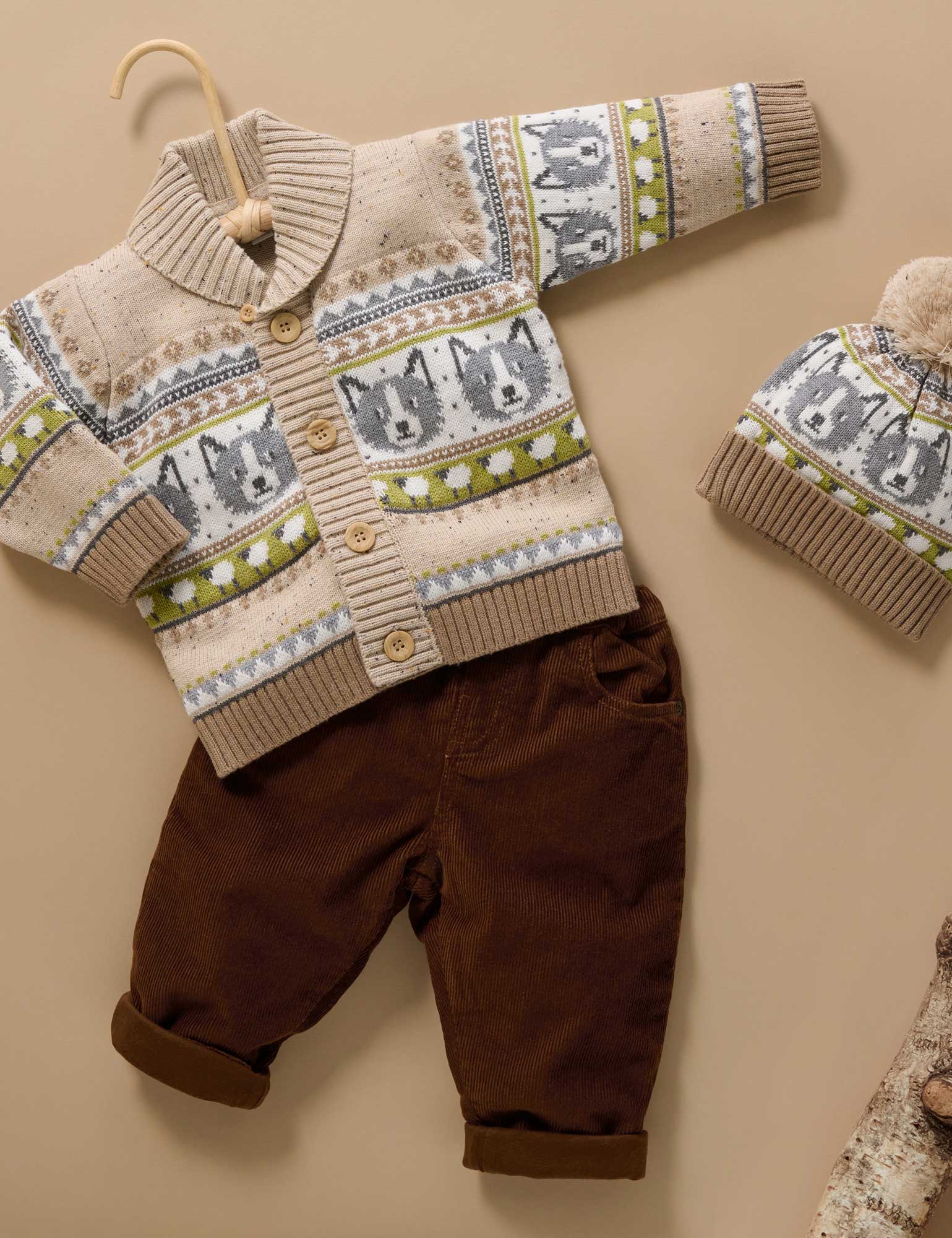 Purebaby Corduroy Lined Pants
