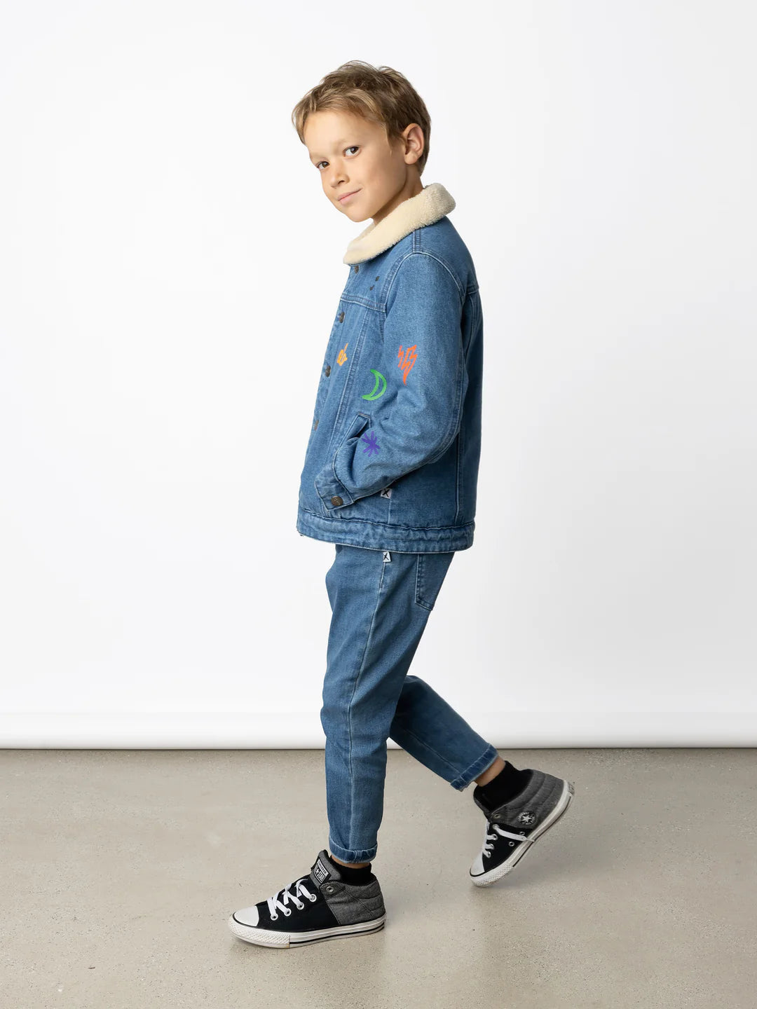 Minti Emblem Denim Jacket