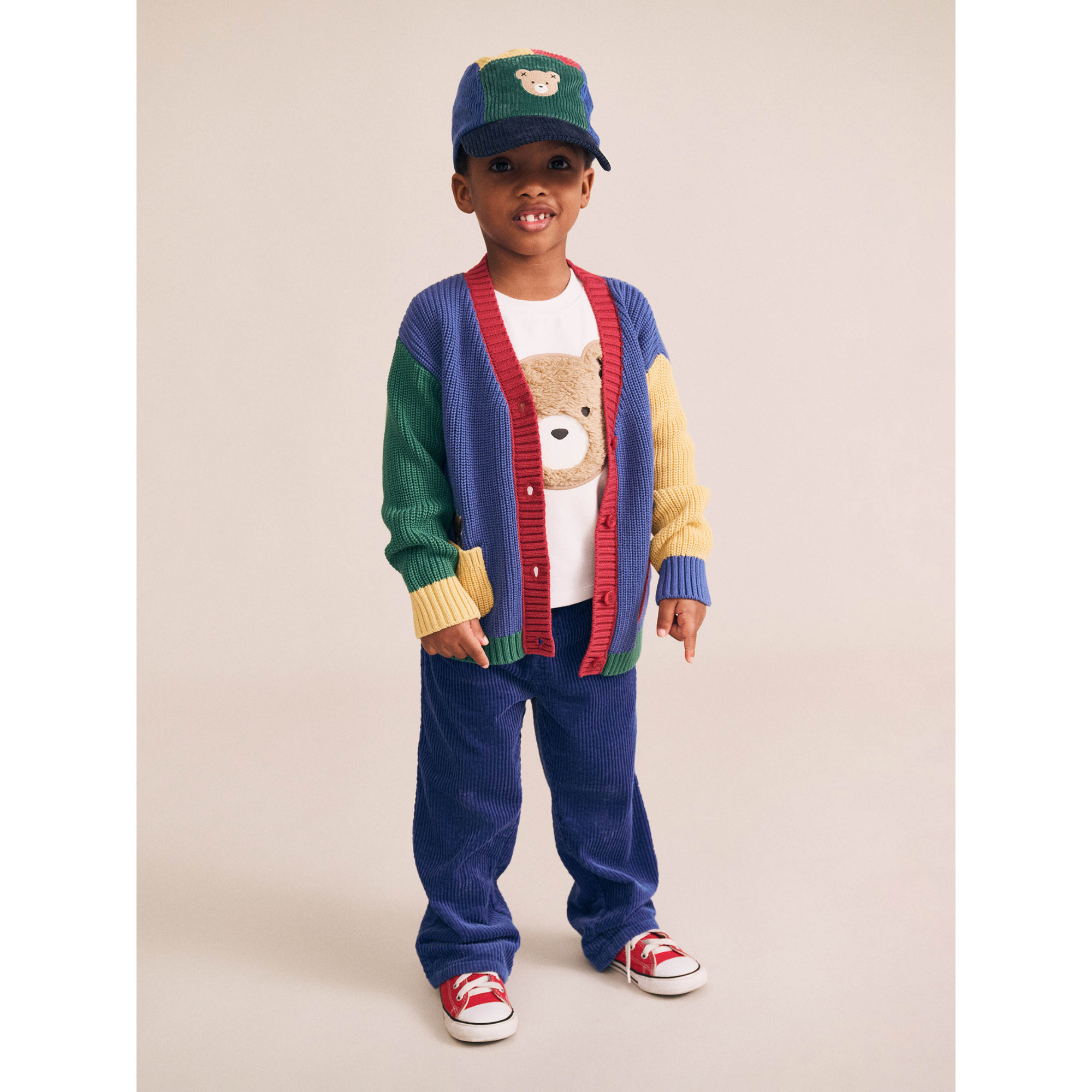 Huxbaby Cord Wide Leg Pant - Cobalt