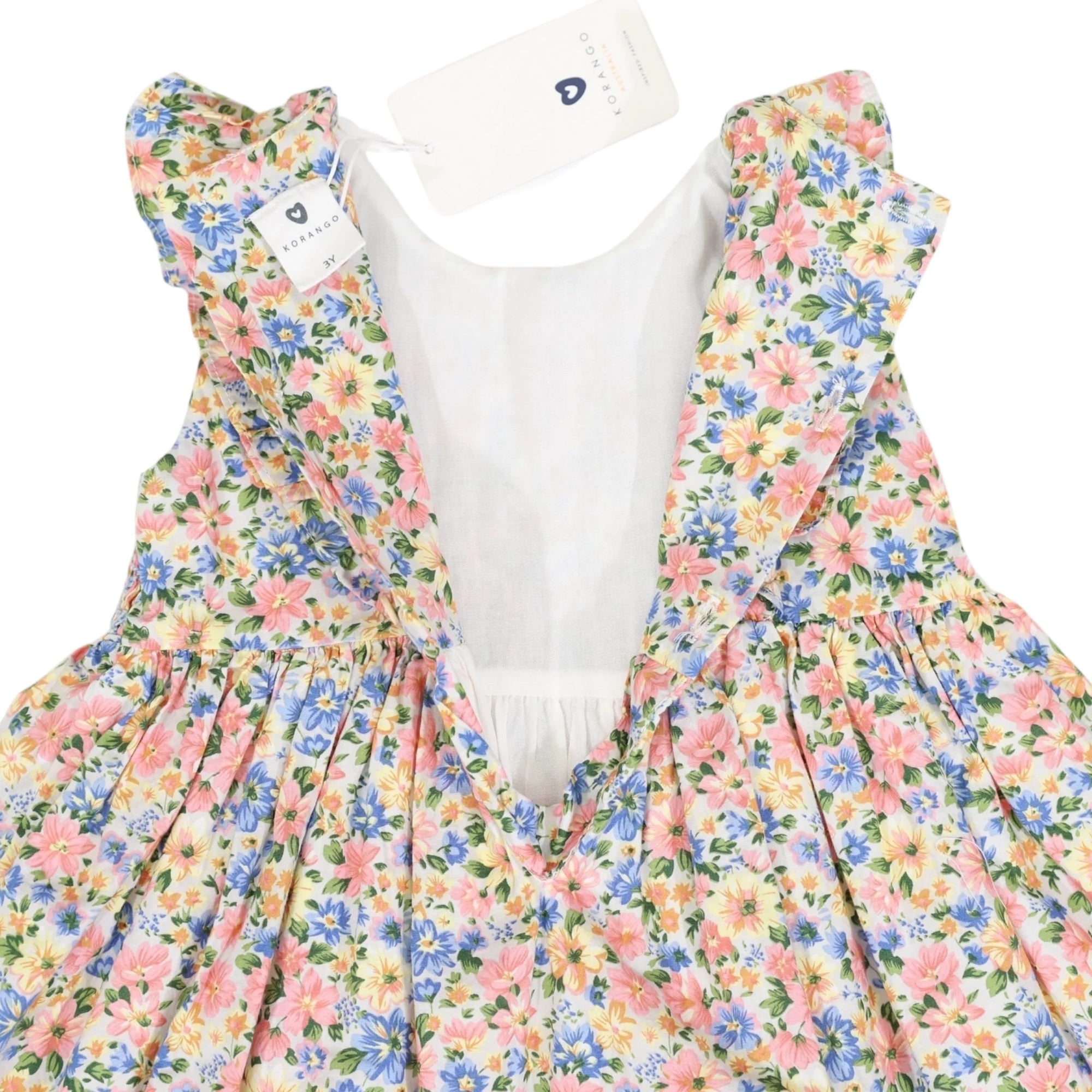 Smocked Floral Dress Yellow Floral