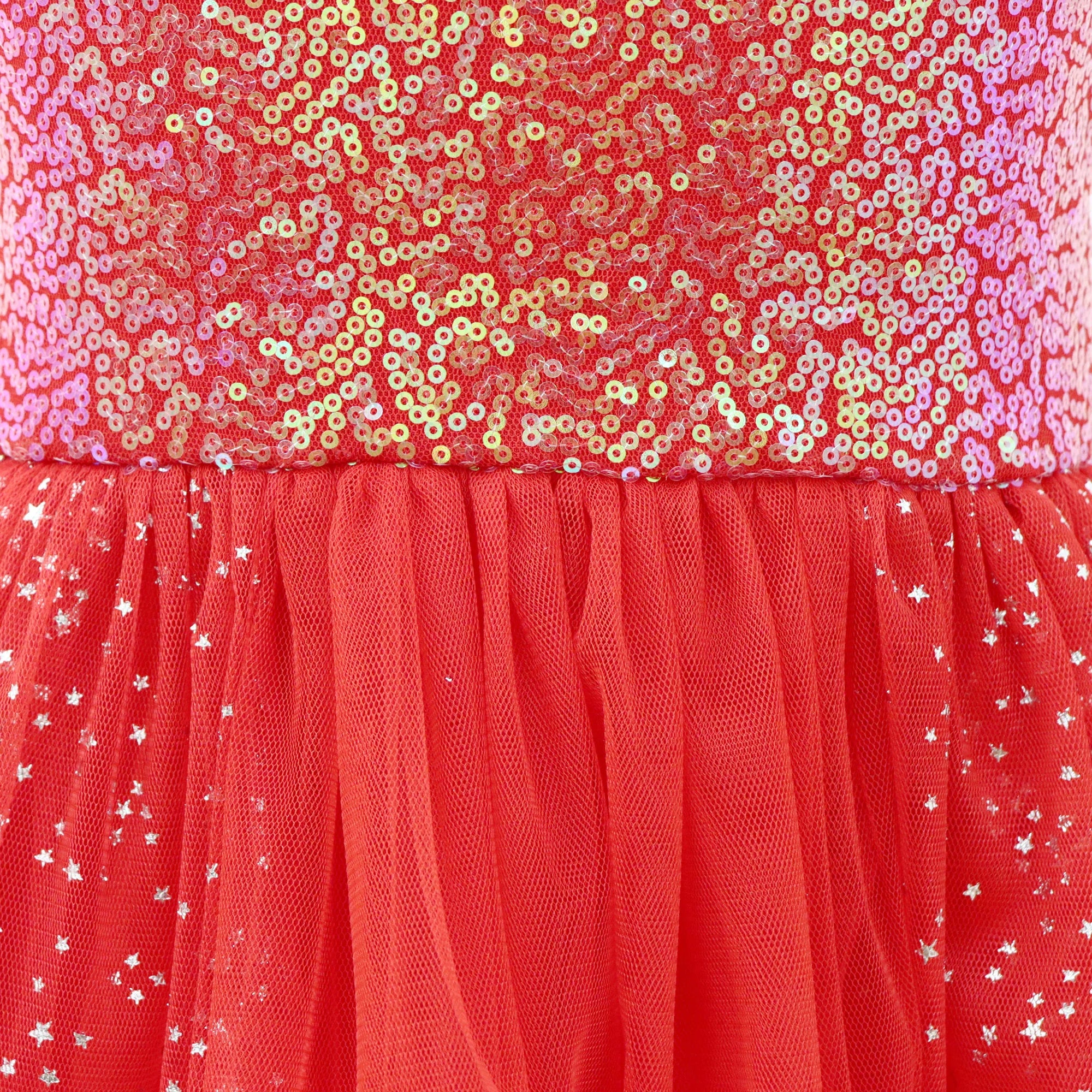 Twinkling Sequin Dress - Red