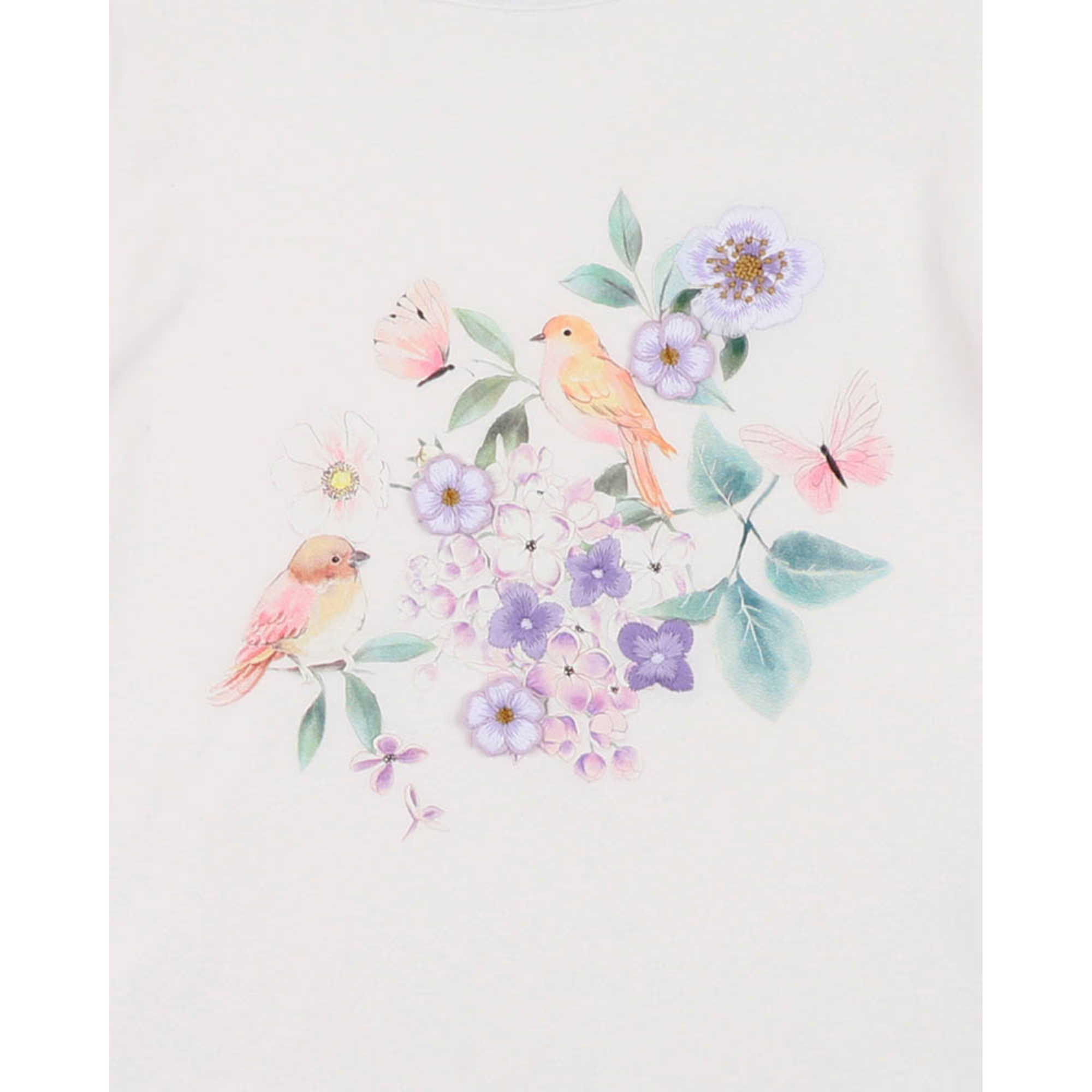 Bebe Madelyn Bird Tee - Cloud