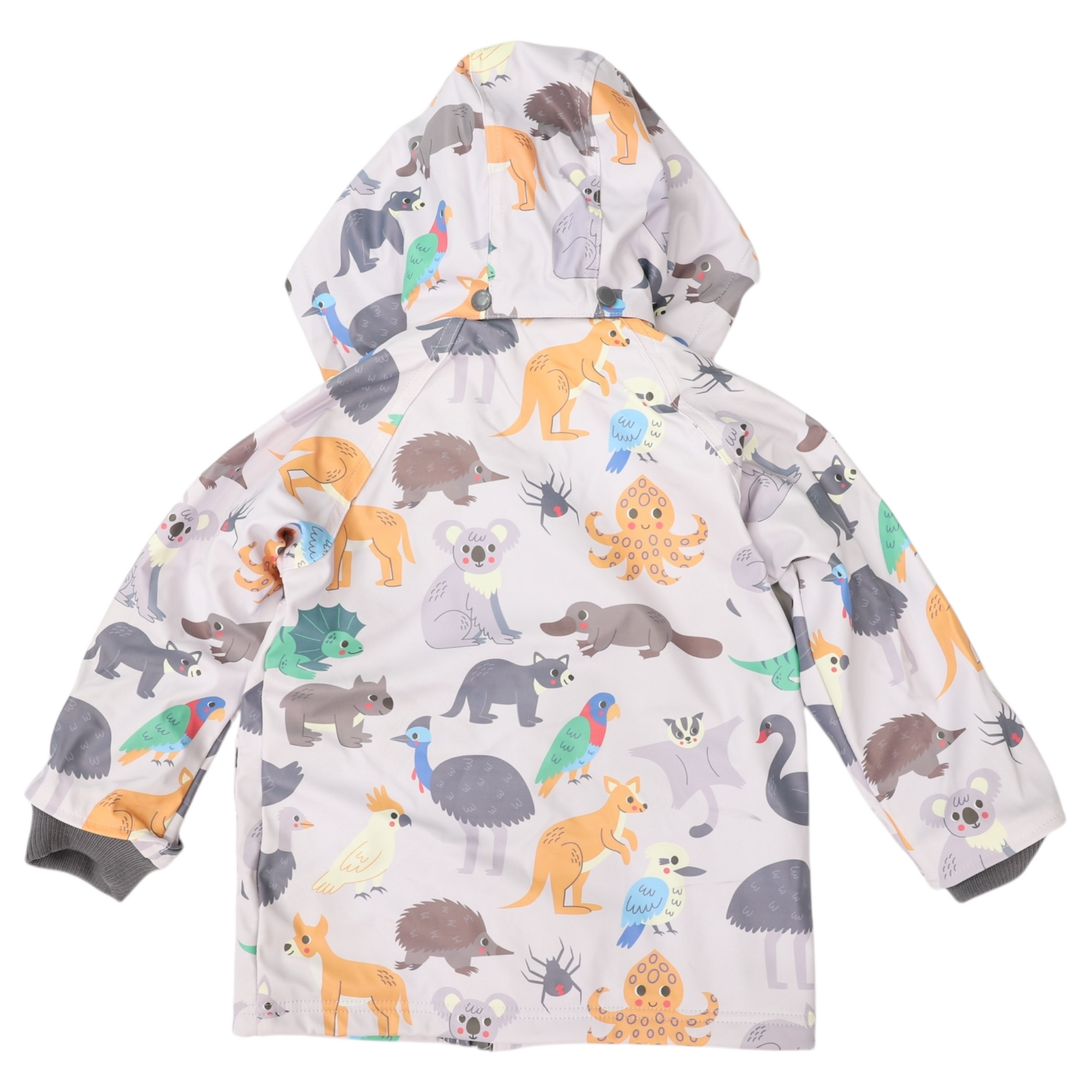 Korango Australian Animal Raincoat - Grey