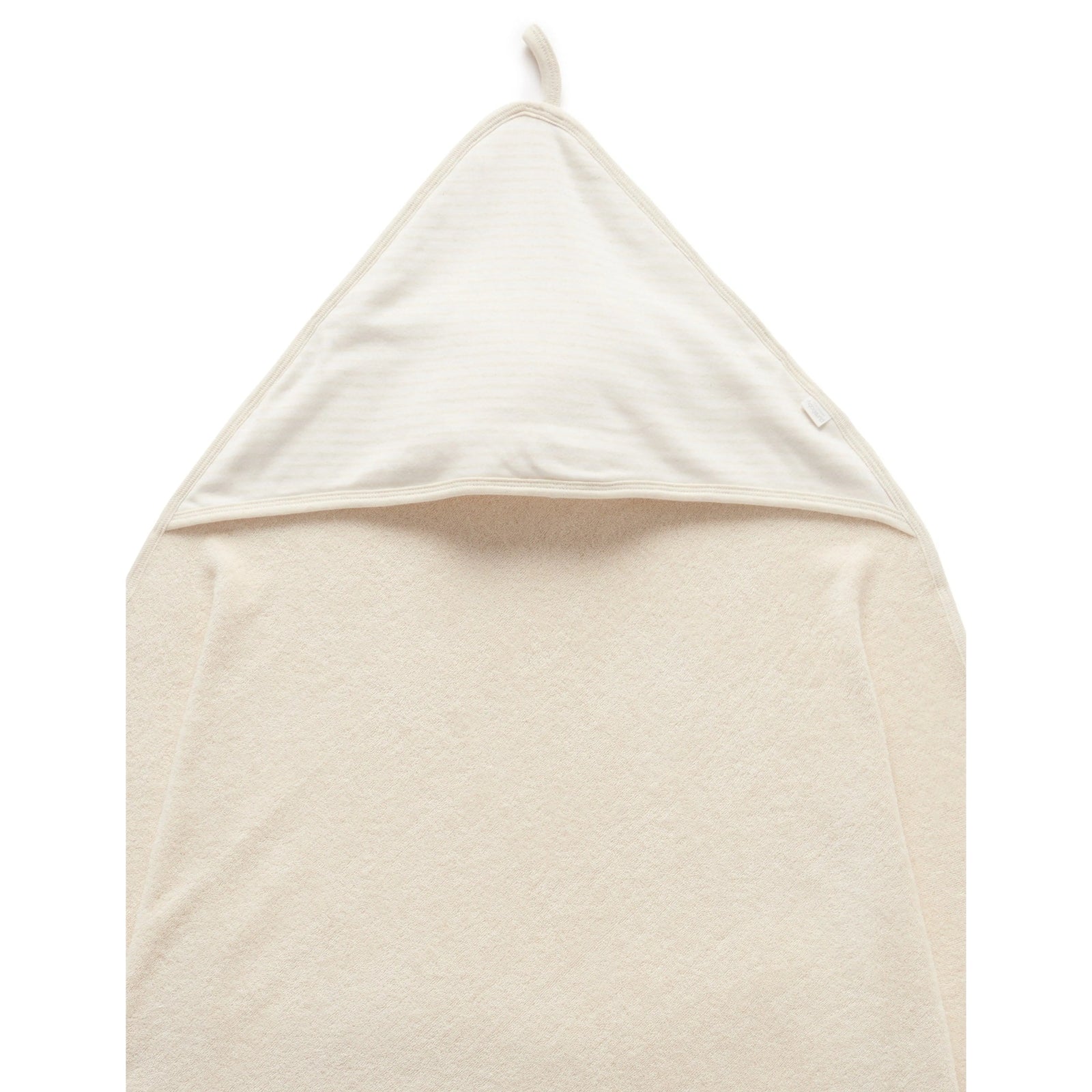 Hooded Towel Wheat Melange - Purebaby