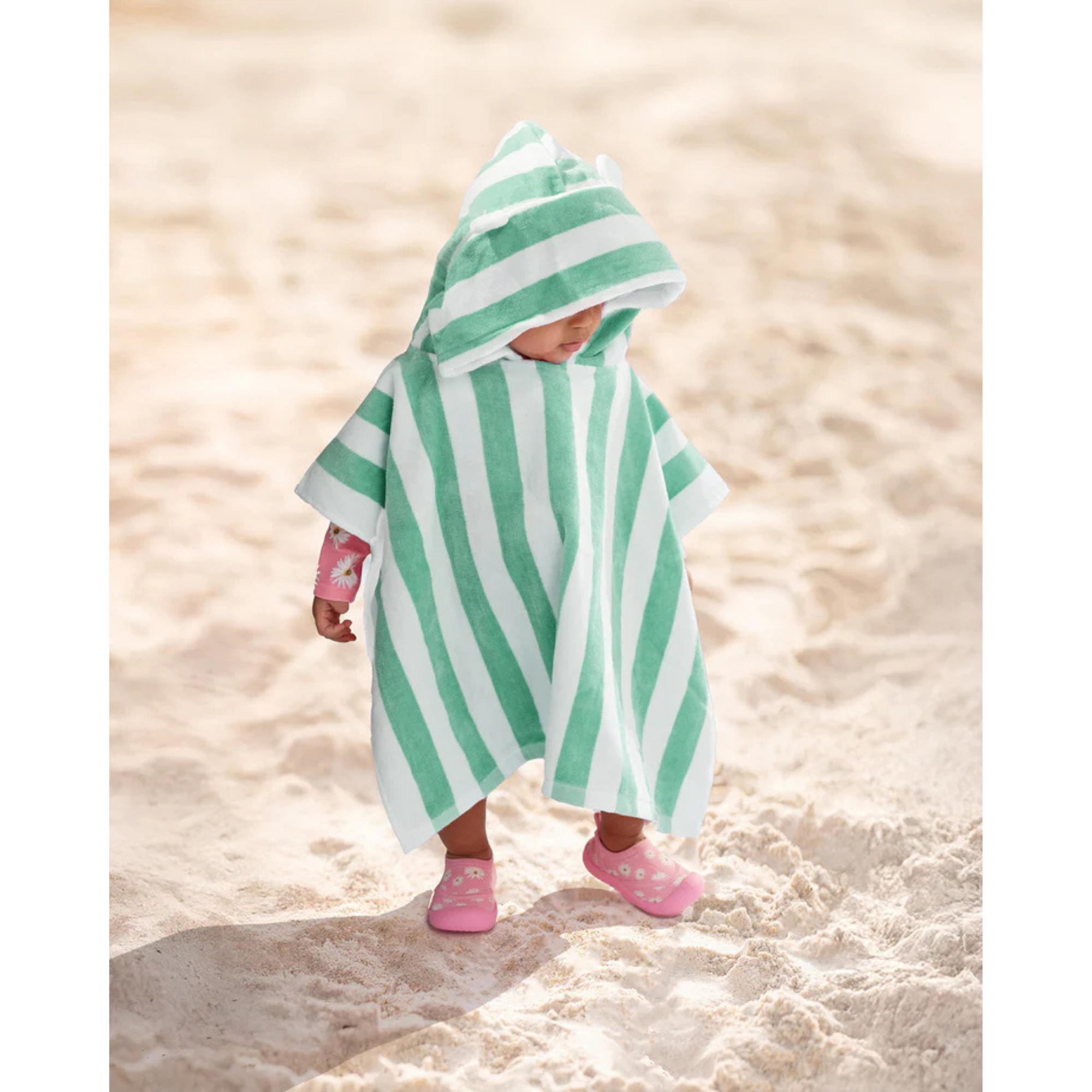 Toshi Hooded Towel Beachcomber - Seagrass