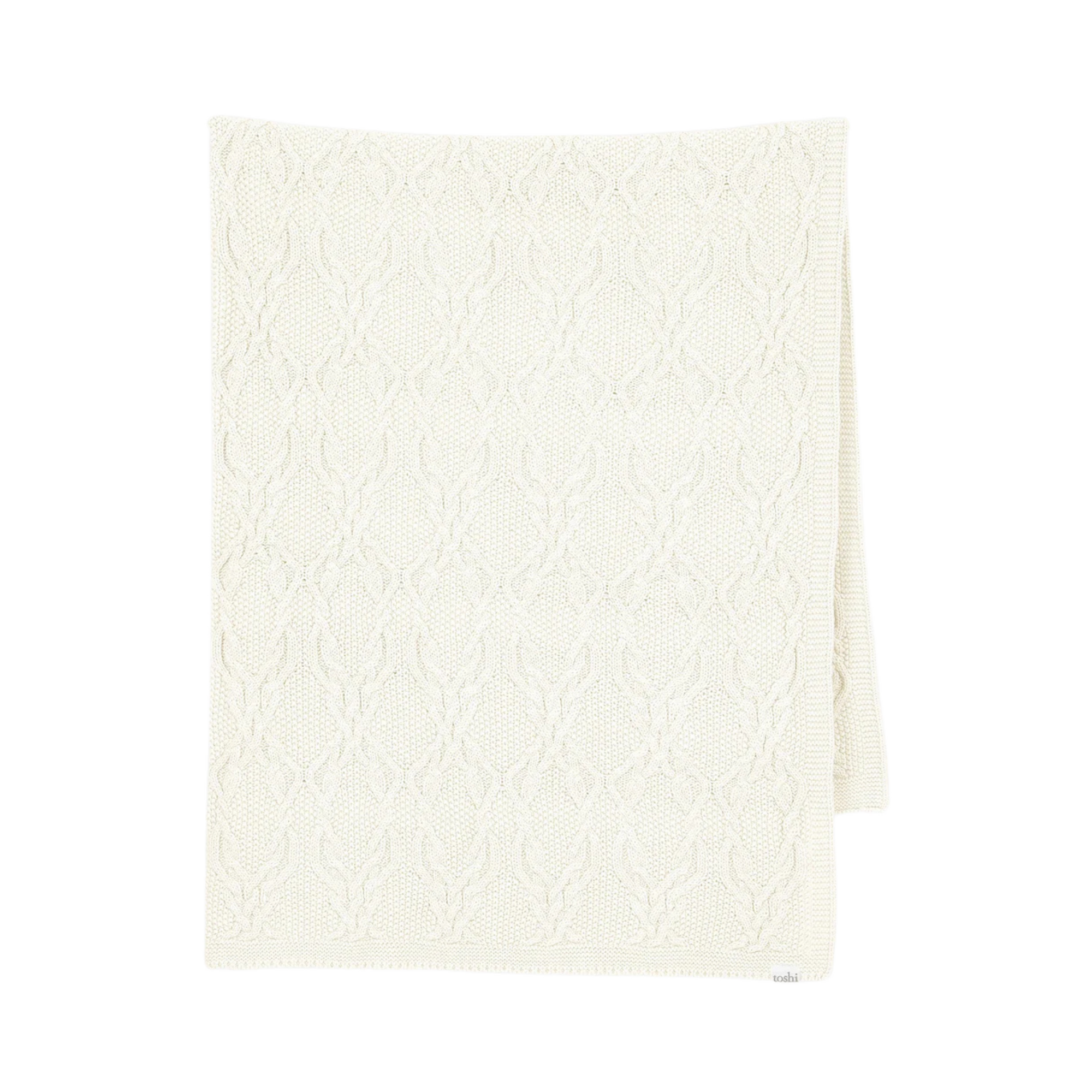 Toshi Organic Blanket Bowie - Cream