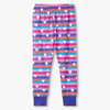 New Pre-Order Hatley Stripes &amp; Hearts Stretch Cotton Pajama Set - Rose Violet