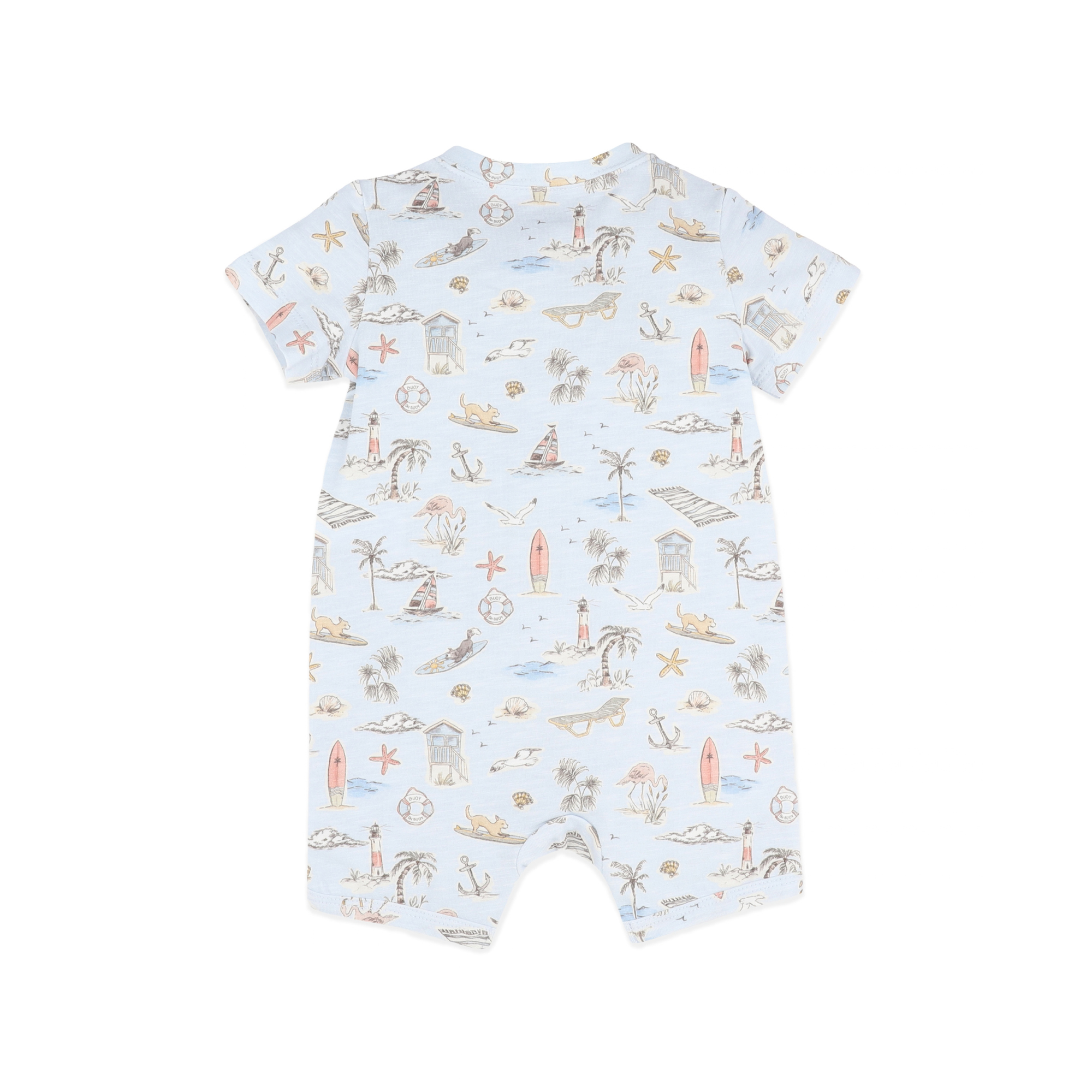 Bébé Max Organic Ss Zipsuit - Max Print