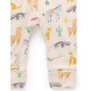 Purebaby Printed Zip Growsuit - Animal Fiesta Print