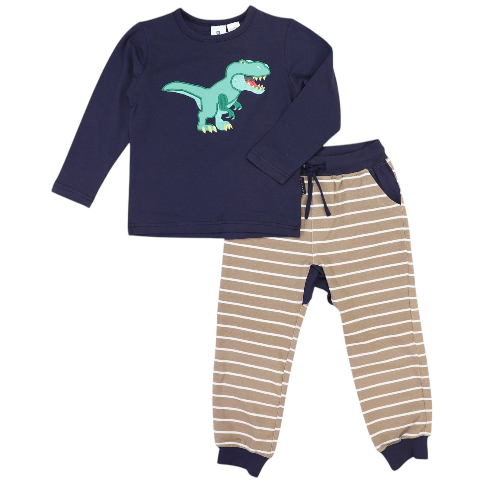 Korango T-Rex Pyjamas - Chestnut