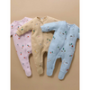 Purebaby Embroidered  Fleece Growsuit - Herding  Sheep  Broderie