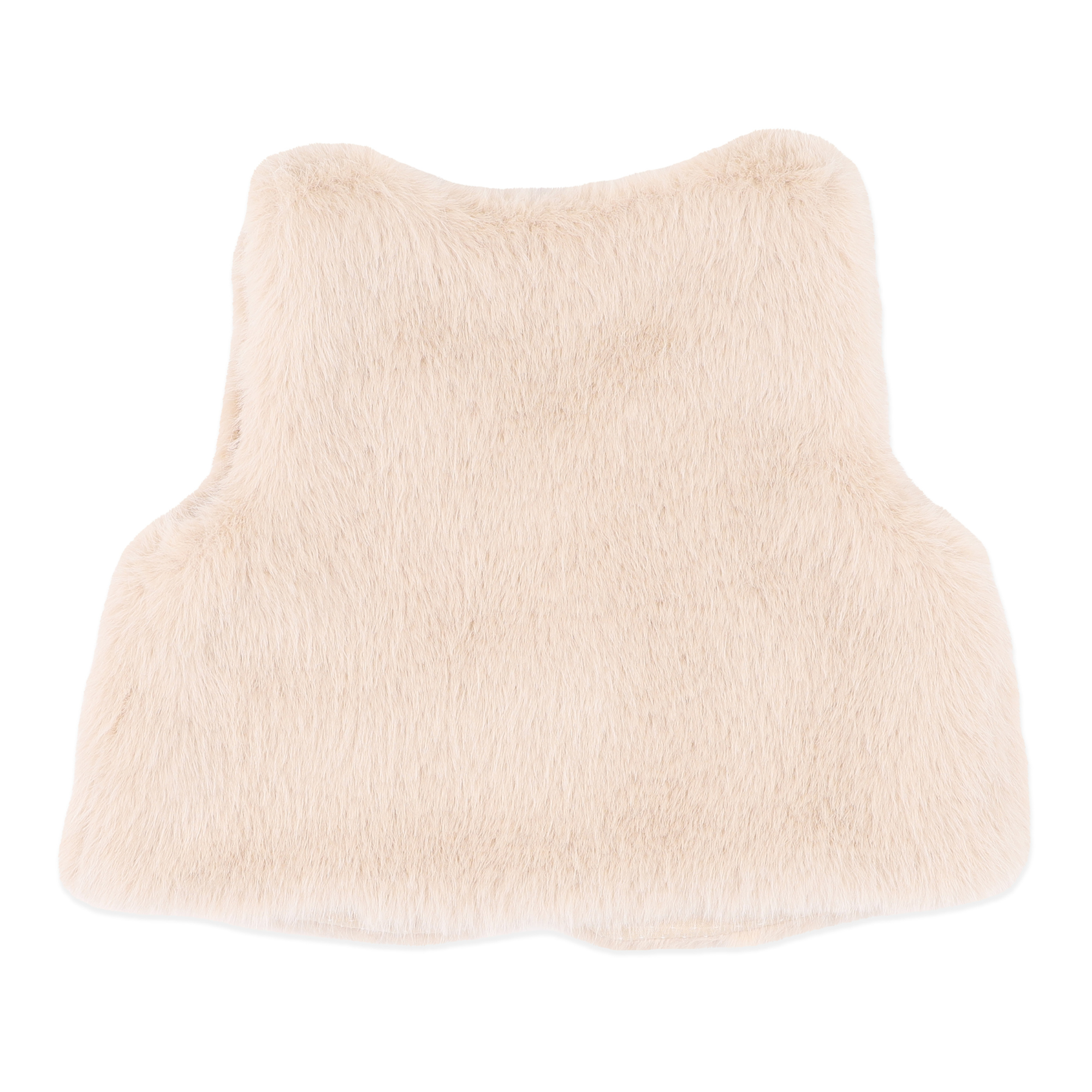 Bebe Winnie emb. Faux fur vest - Natural