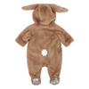 Fox &amp; Finch Latte Faux Fur Bunny Onesie - Latte