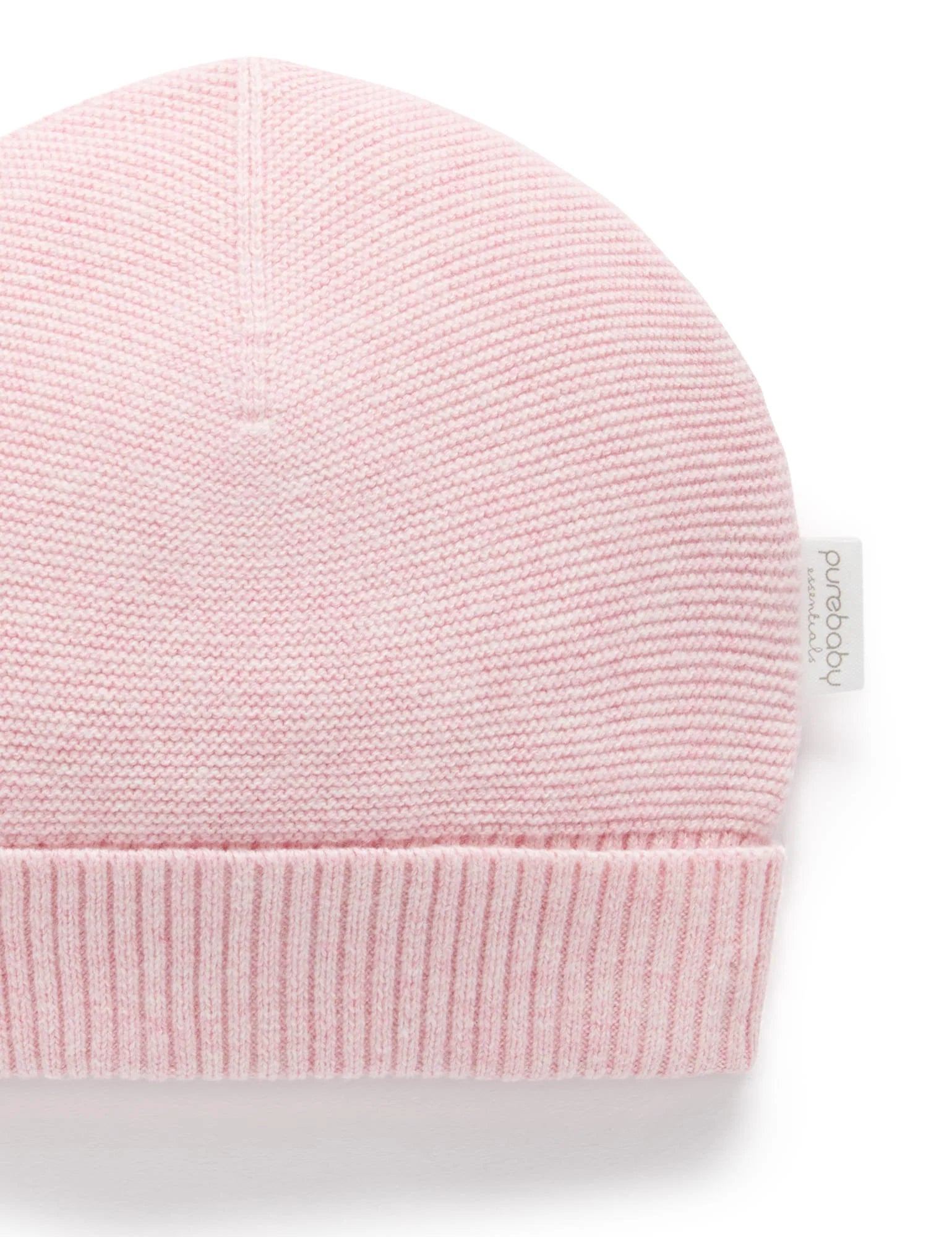 Purebaby Textured Beanie Pink