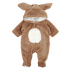 Fox &amp; Finch Latte Faux Fur Bunny Onesie - Latte