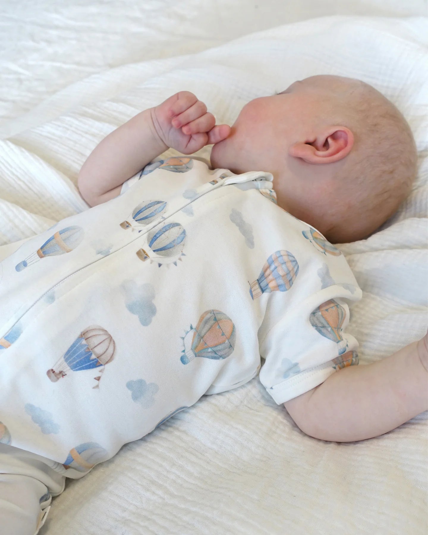 Bebe Skyhigh Short Sleeve Organic Zipsuit