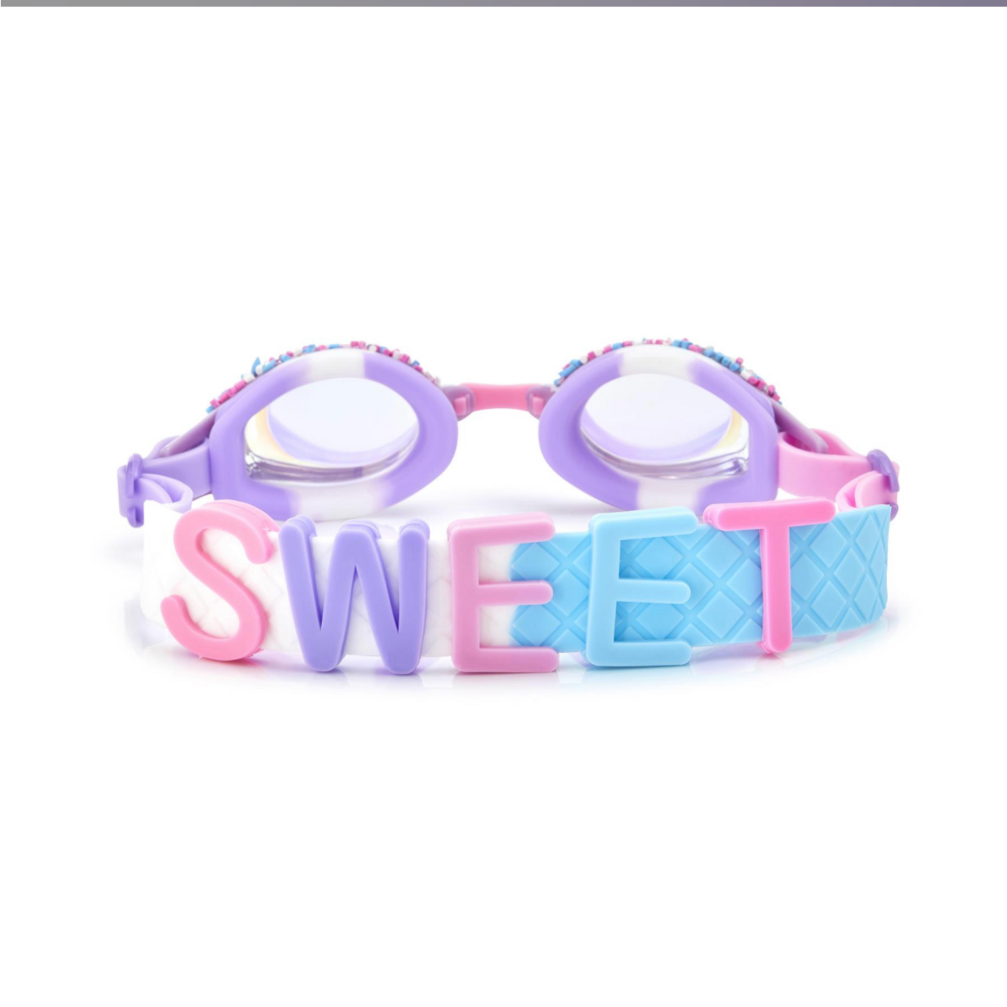 Funfetti Purple Non-pareils Swim Goggles - Bling2o