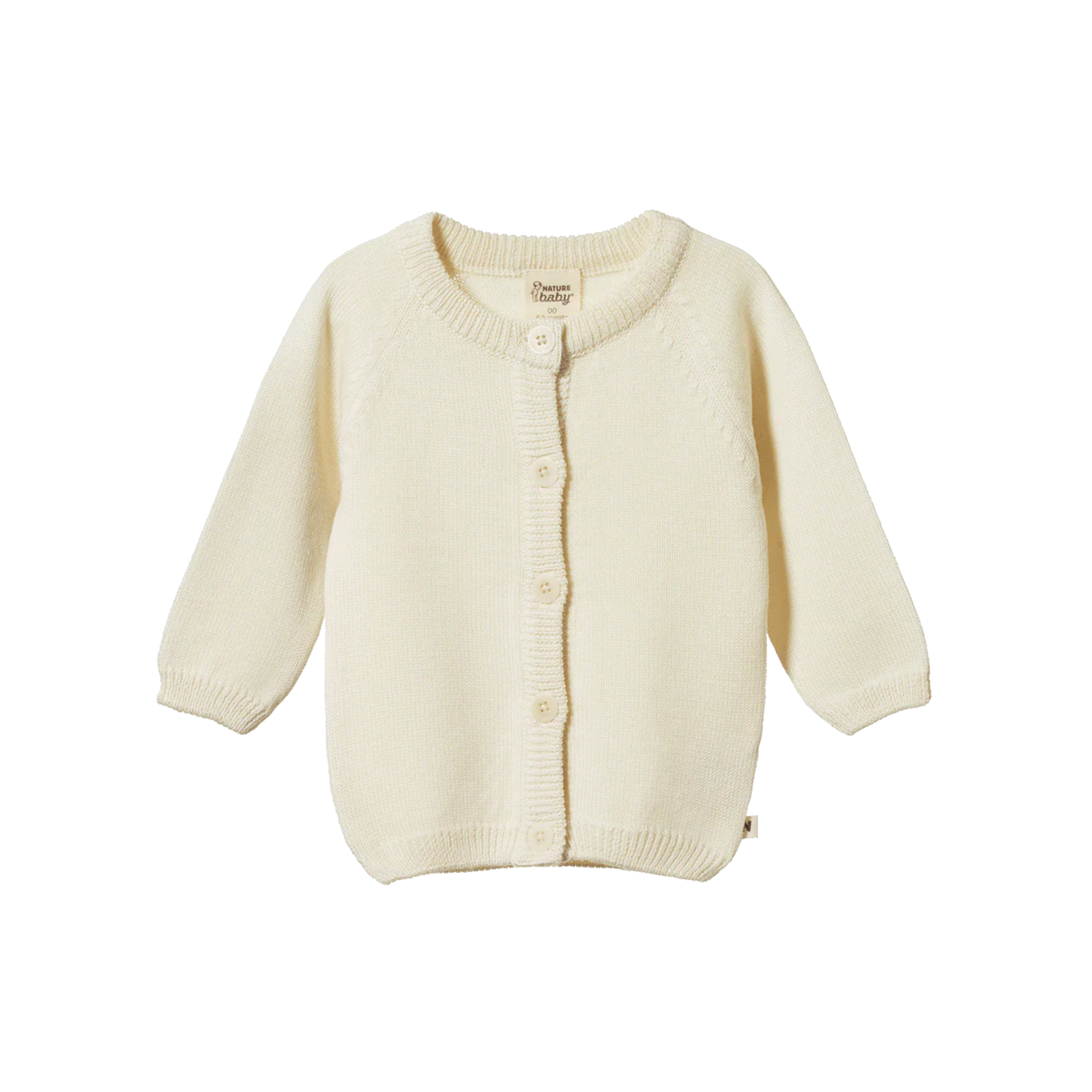 Nature Baby Merino Knit Cardigan - Natural