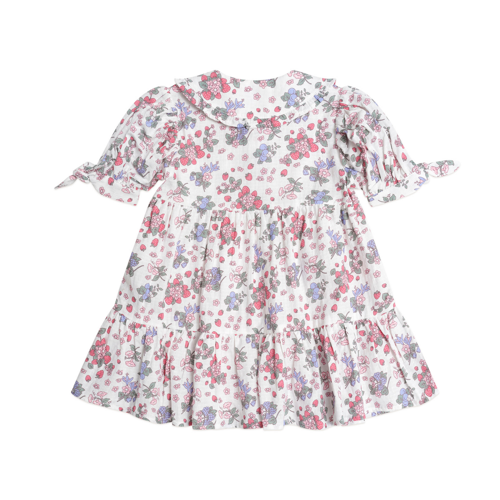 Huxbaby - Stawberry Garden Tiered Smock Dress