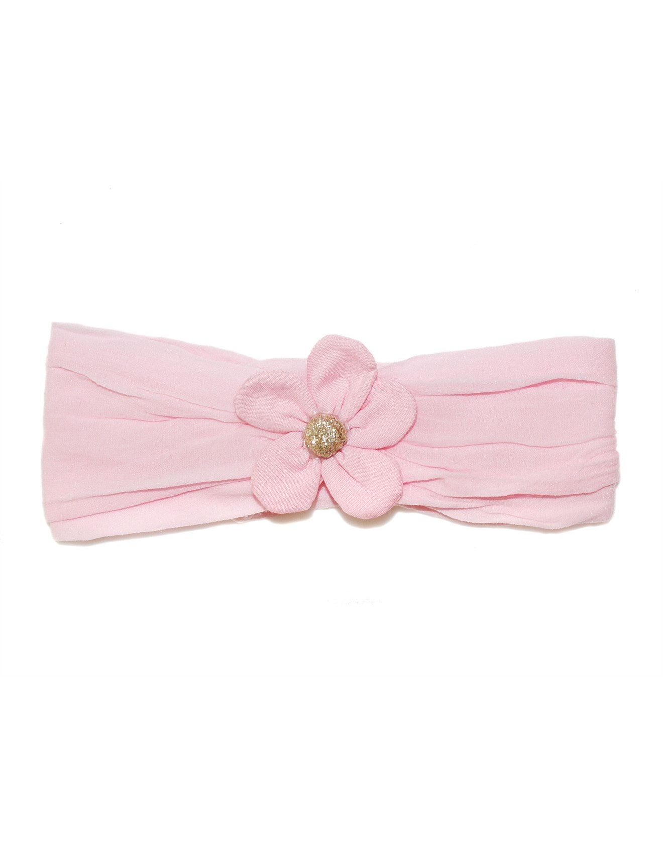 Goody Gumdrops Glitter Flower Baby Stocking Headband - pink
