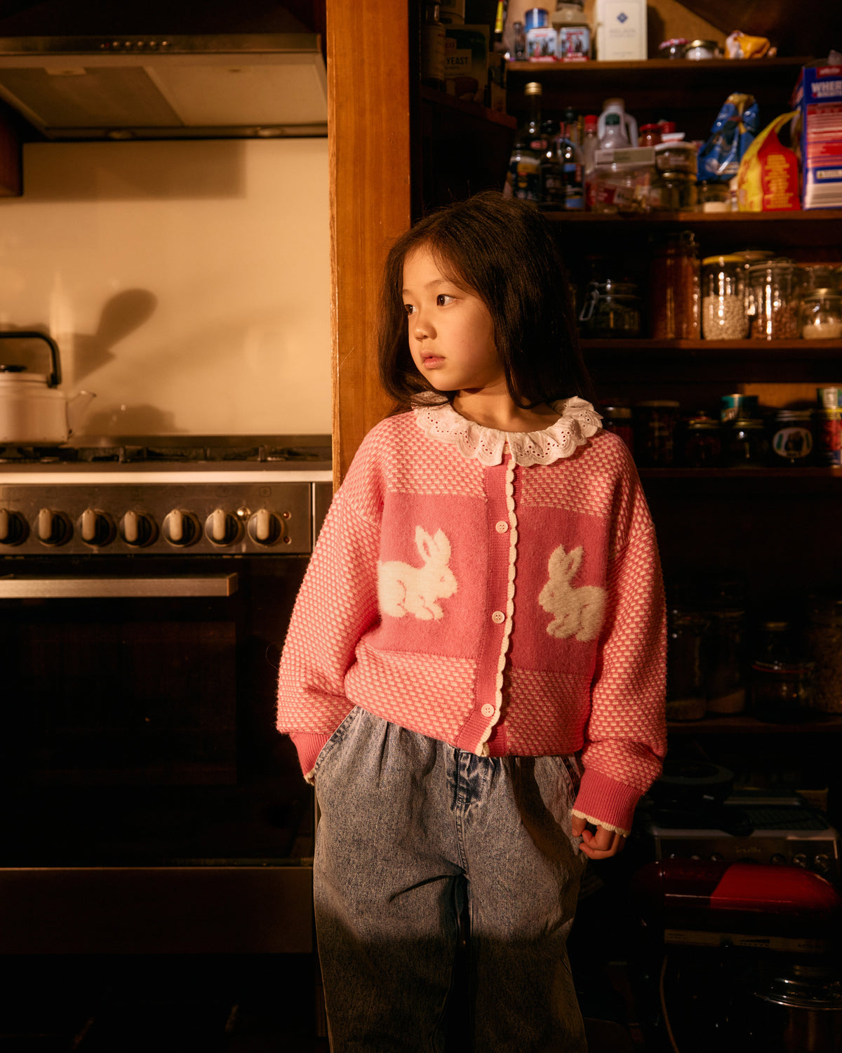 Goldie + Ace Bunny Knit Cardigan