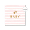 Stripey Baby Girl Mini Card