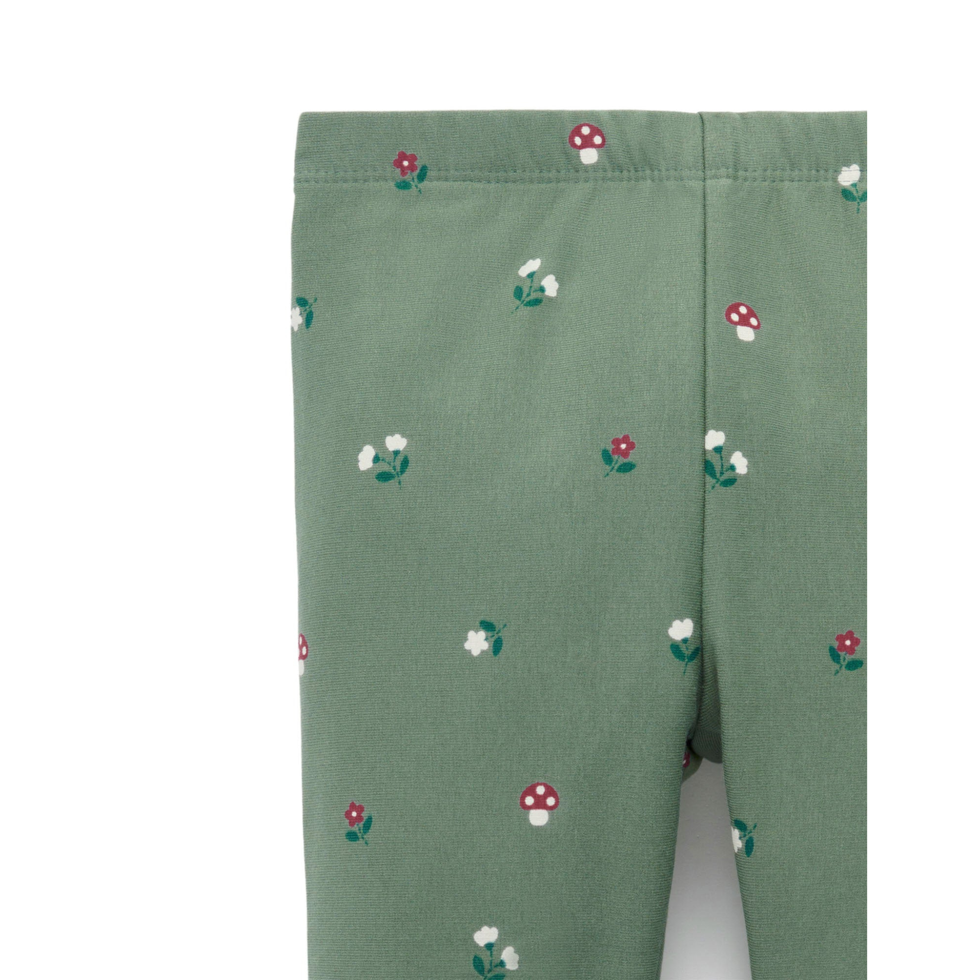 Purebaby Thick Leggings with Pockets - Glade Print