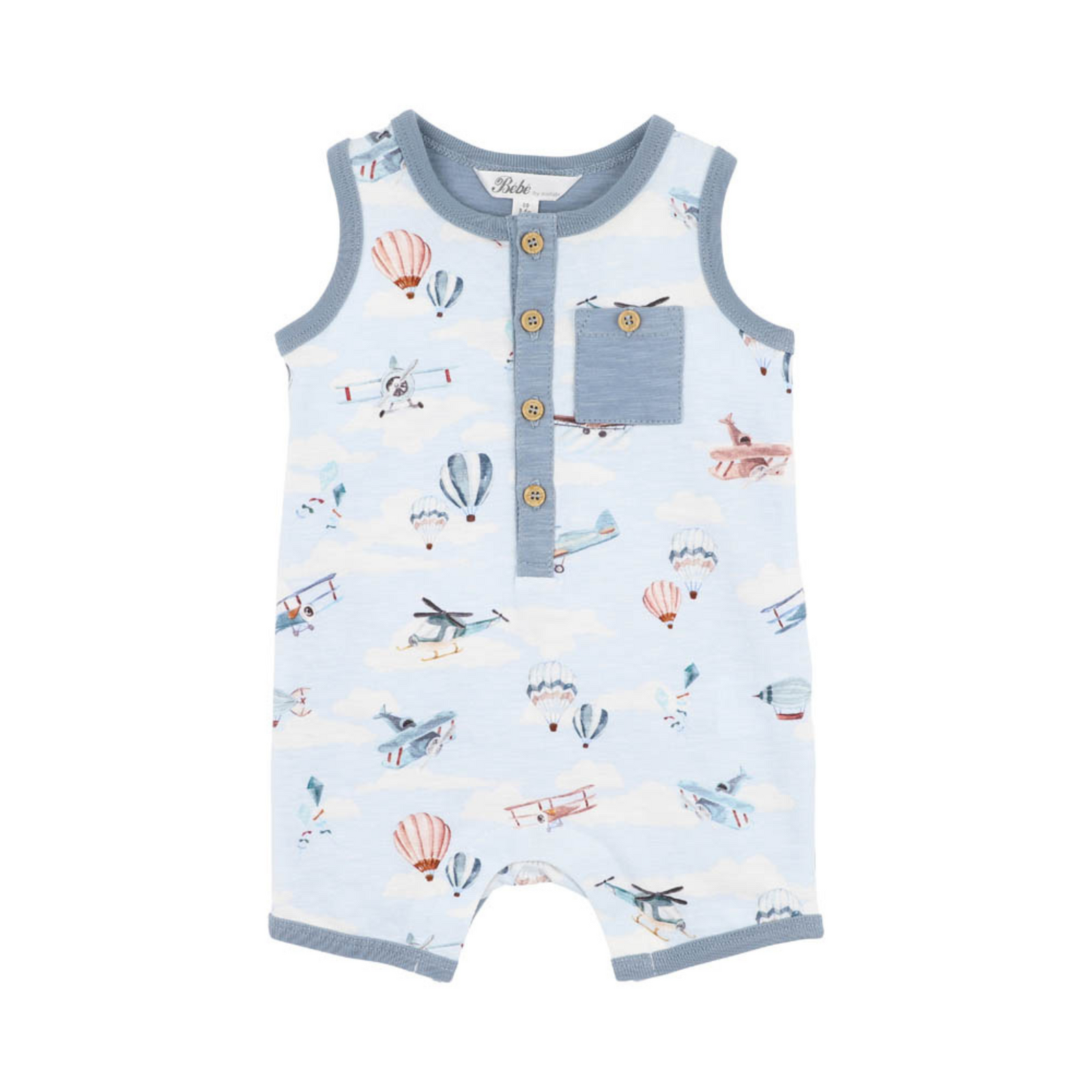 Bebe Harlan Aeroplane Romper - Harlan Print