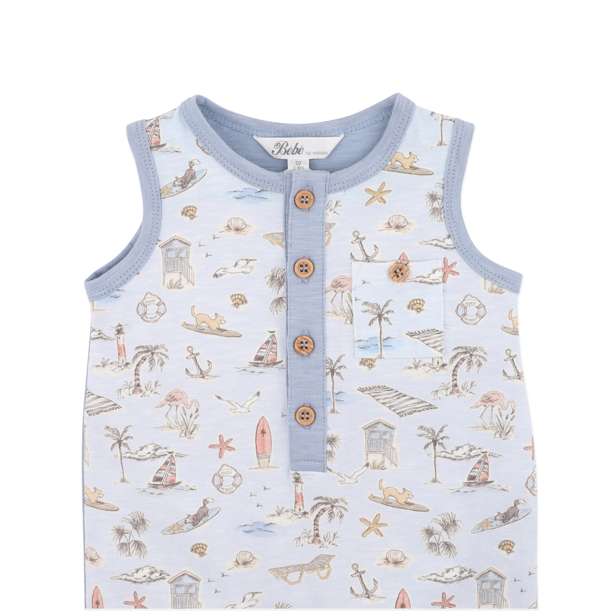 Bébé Max Print Puppy Romper - Max Print