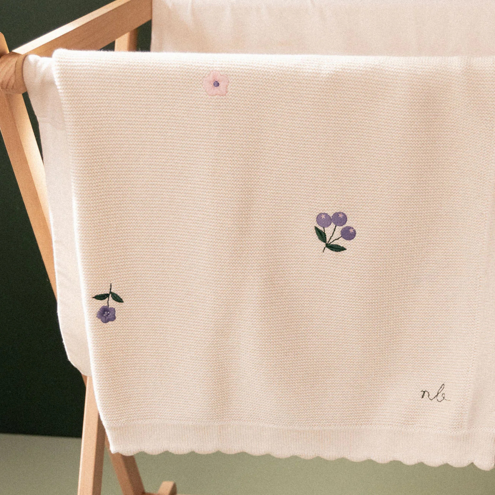 Nature Baby Fern Blanket - Berry Garden