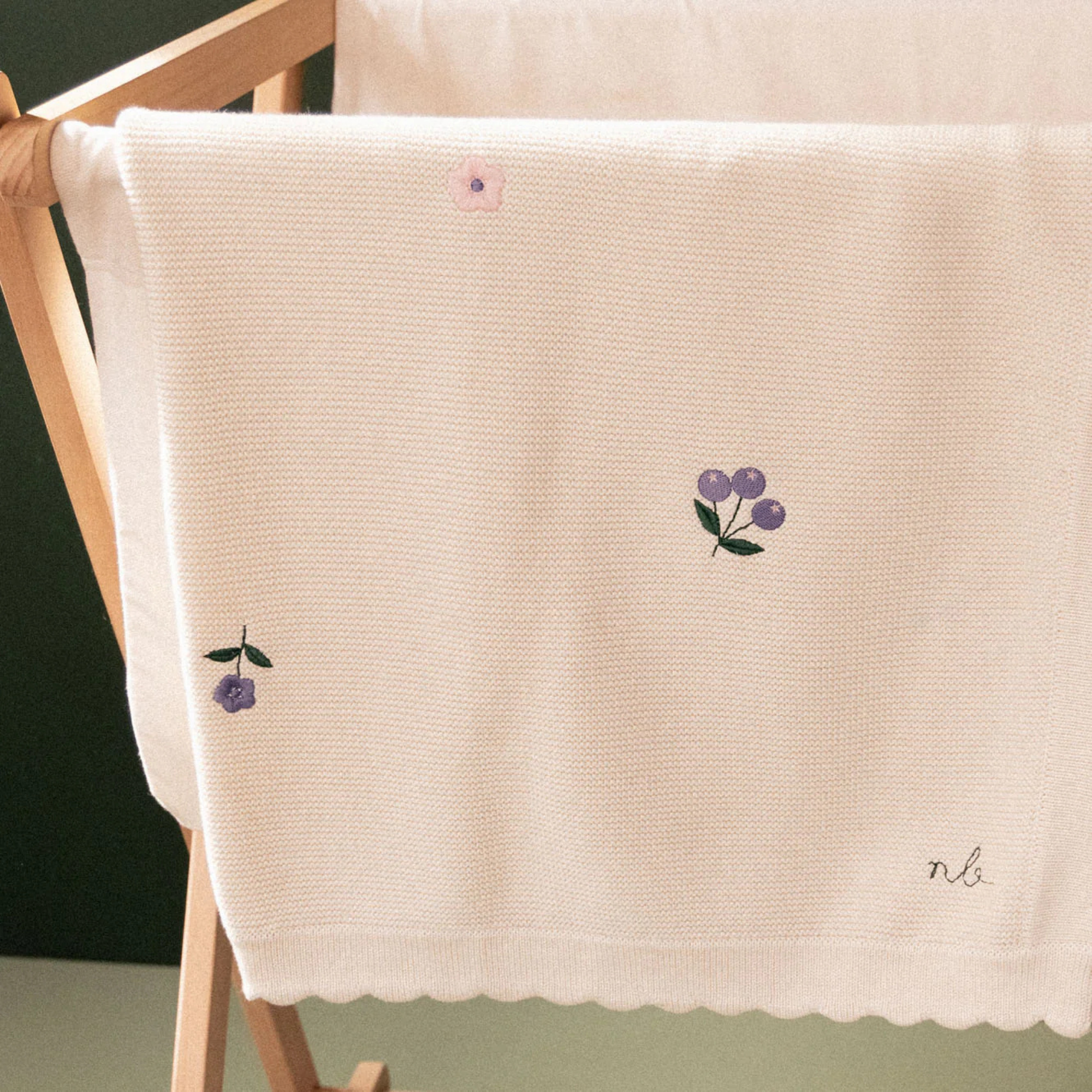 Nature Baby Fern Blanket - Berry Garden