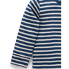 Purebaby Henley Waffle Top - Blueberry Stripe