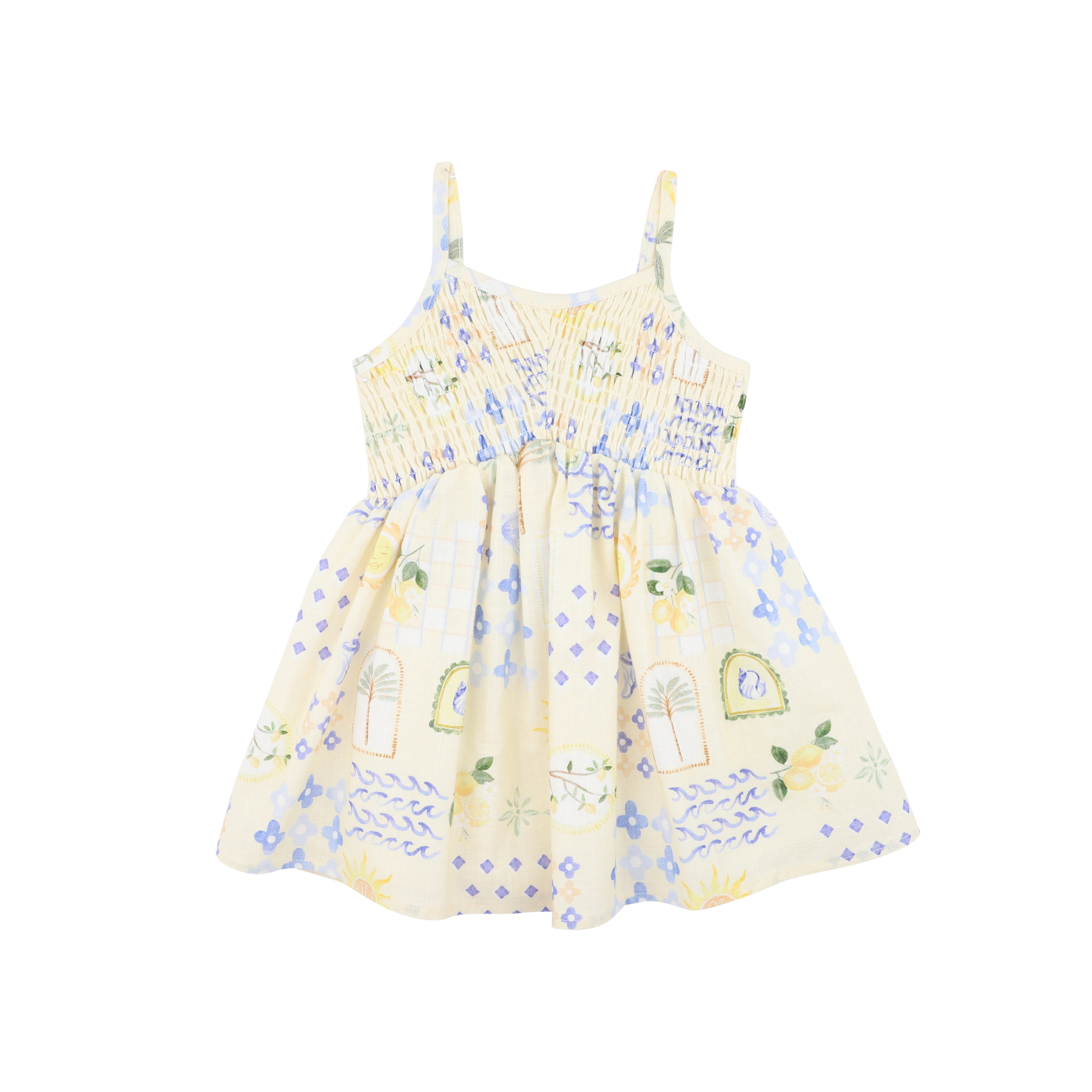 Fox &amp; Finch Piccolina Shirred Dress - Piccolina Print