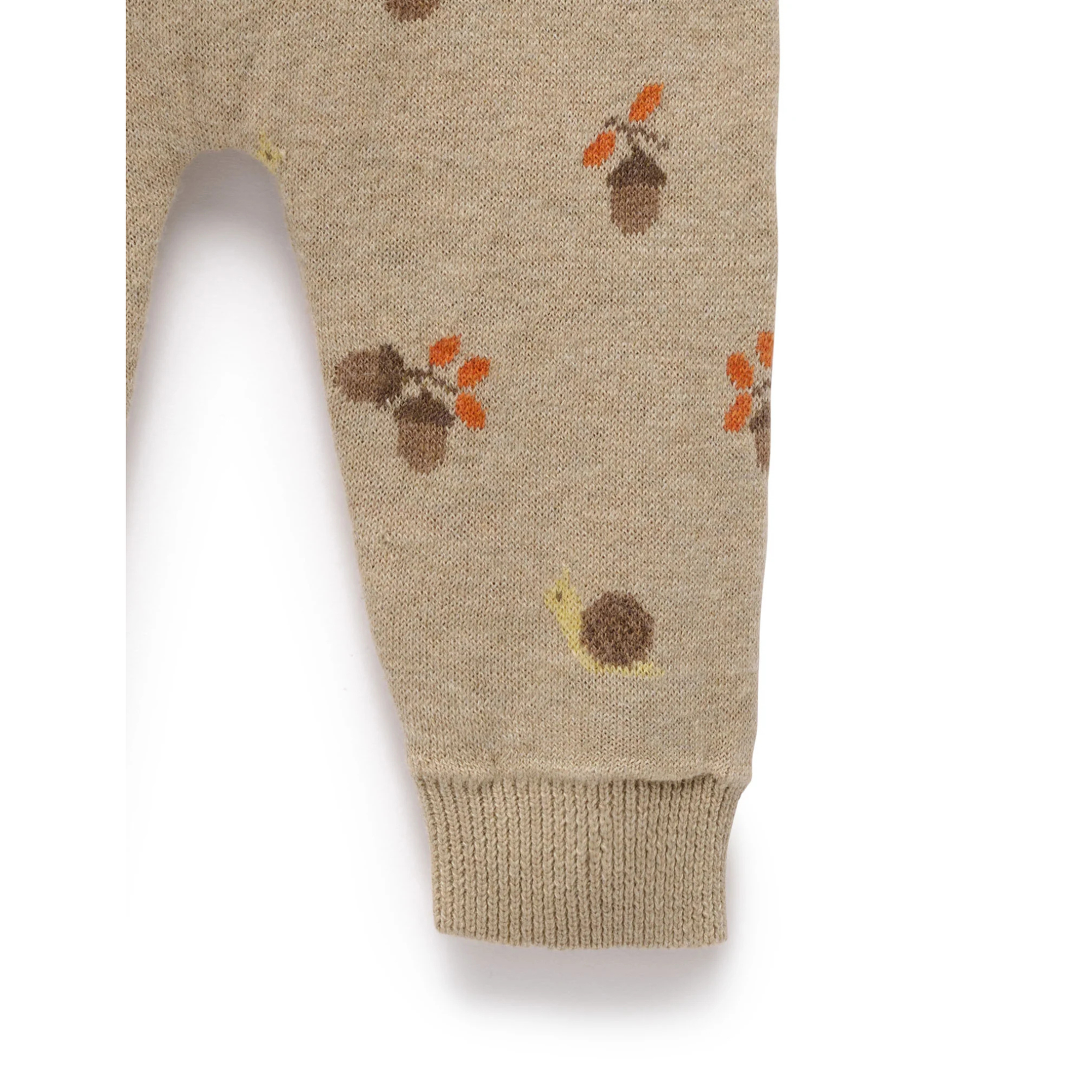 Purebaby Magical Forest Leggings - Acorn Jacquard