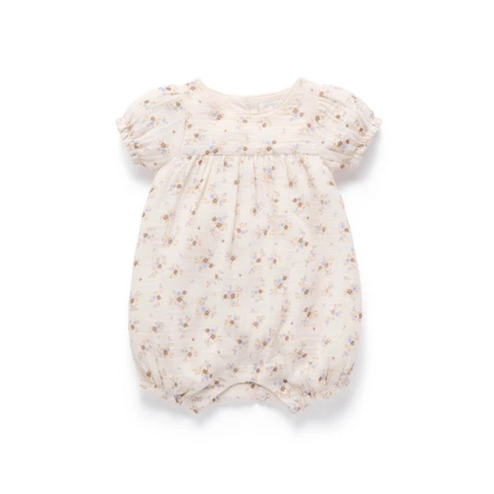 Purebaby Garden Floral Romper - Garden Ditsy Print