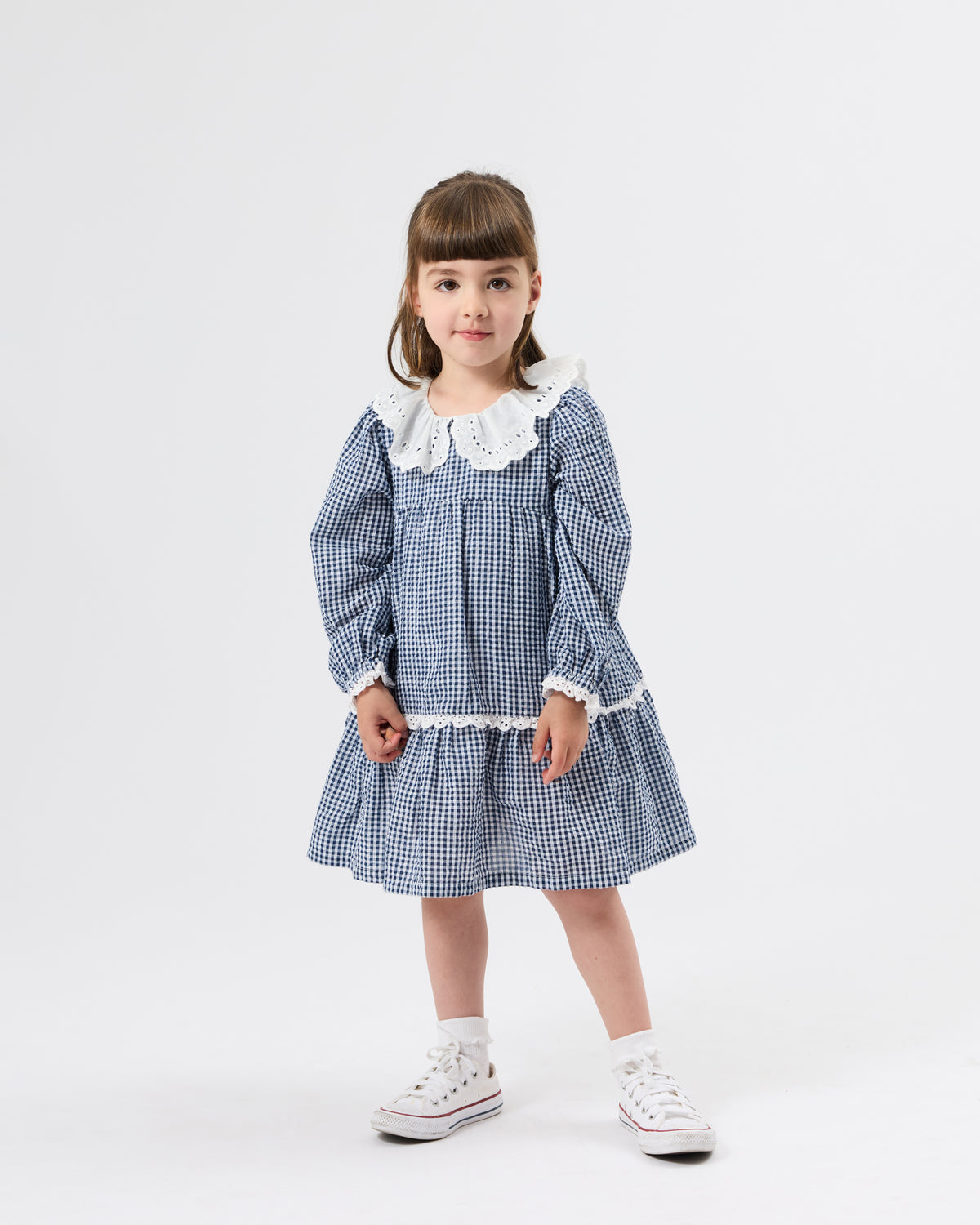 Goldie + Ace Gingham Collared Dress