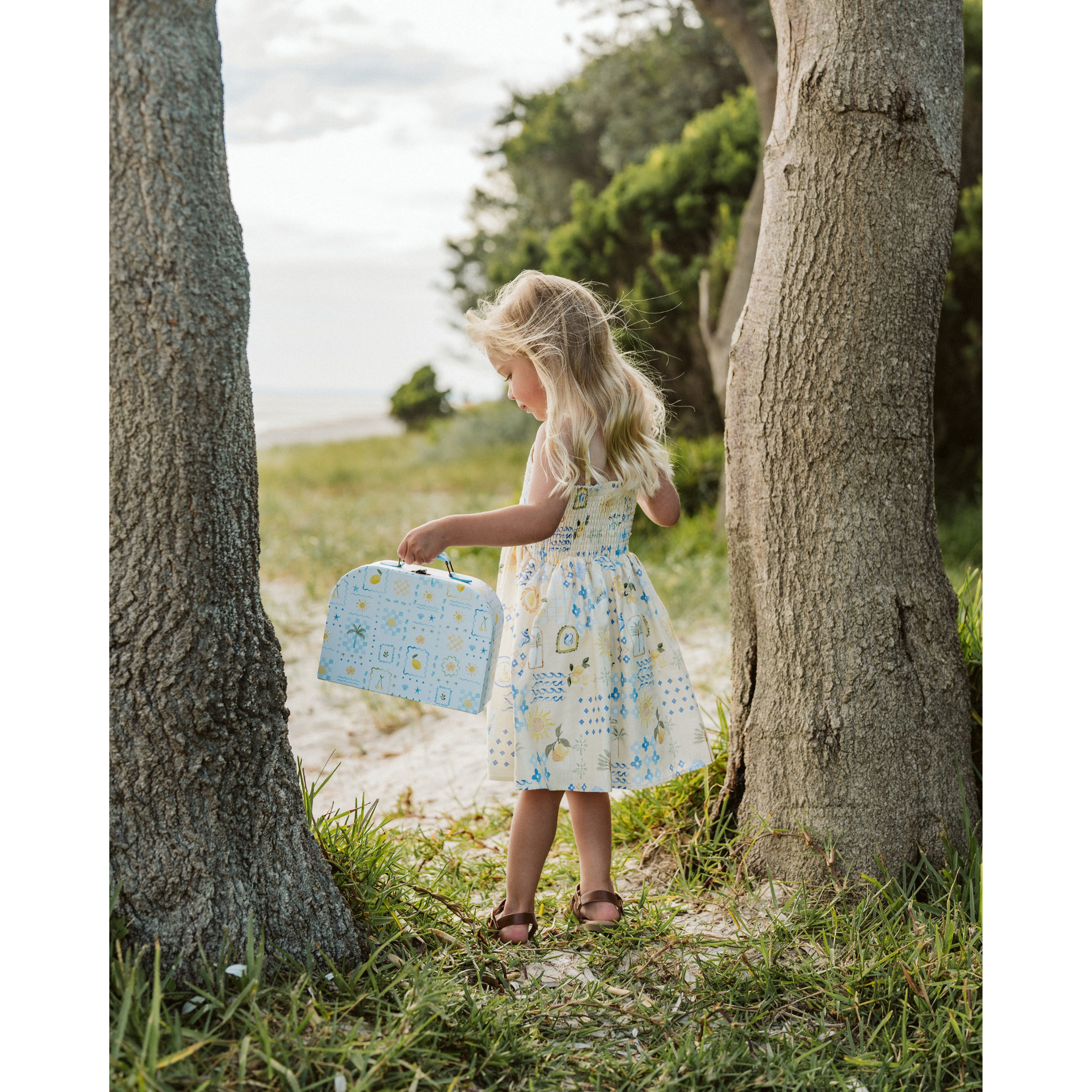 Fox &amp; Finch Piccolina Shirred Dress - Piccolina Print