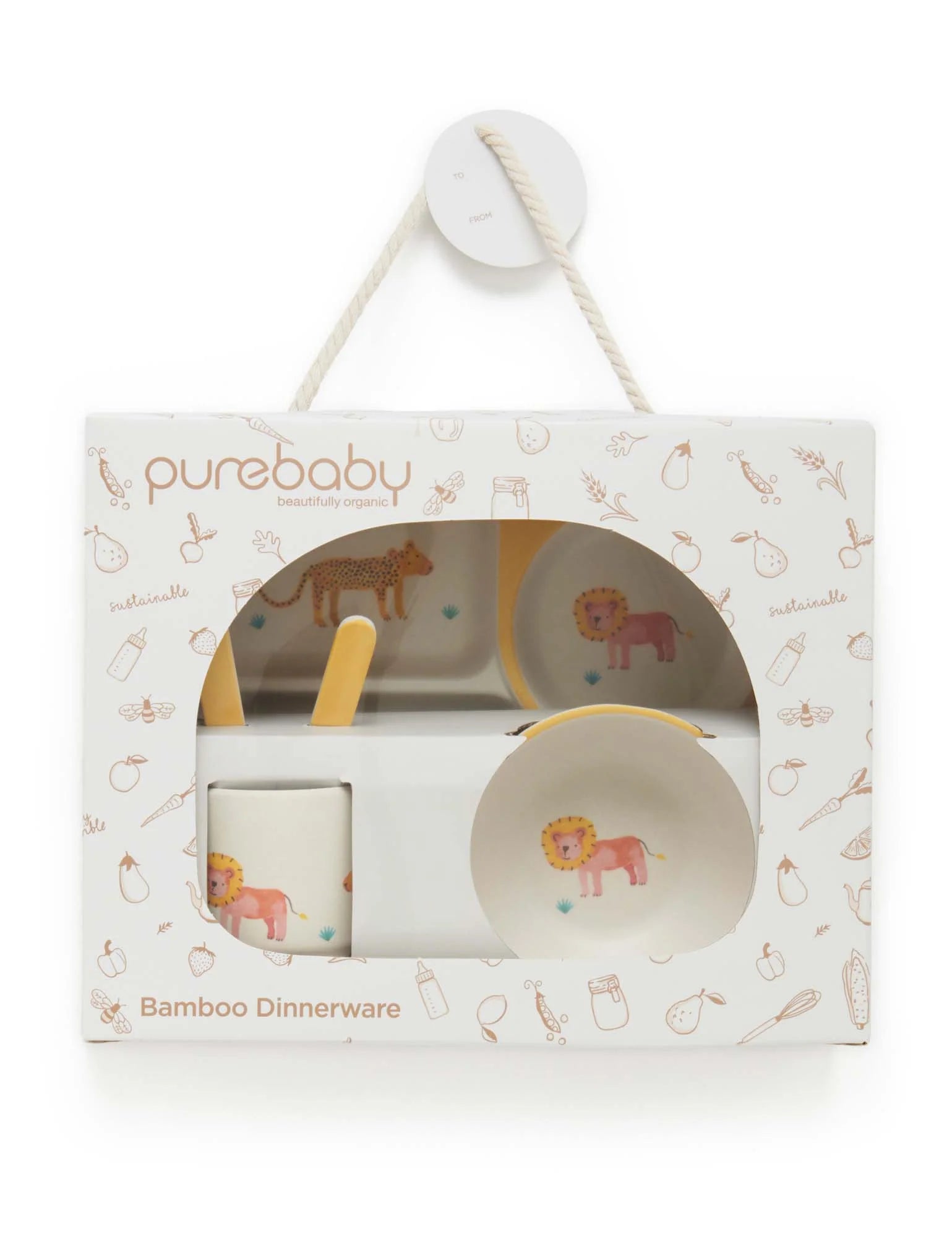 Purebaby Dinnerware Set - Safari