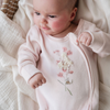 Bebe Nancy Velour Ls Zip Onesie