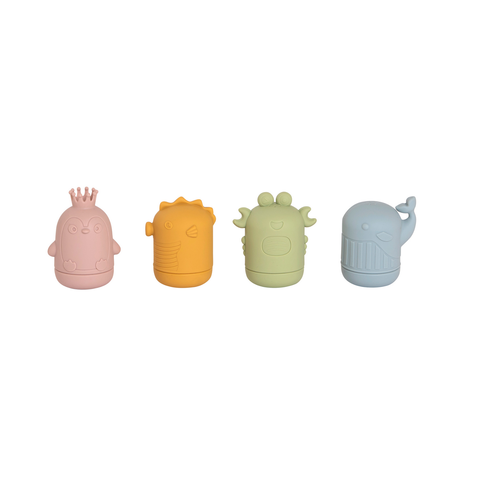 All 4 Ella Silicone Bath Toys - Sea Friends