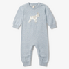 New Pre-Order Hatley Little Bull Dog Sweater Romper - Blue Tint