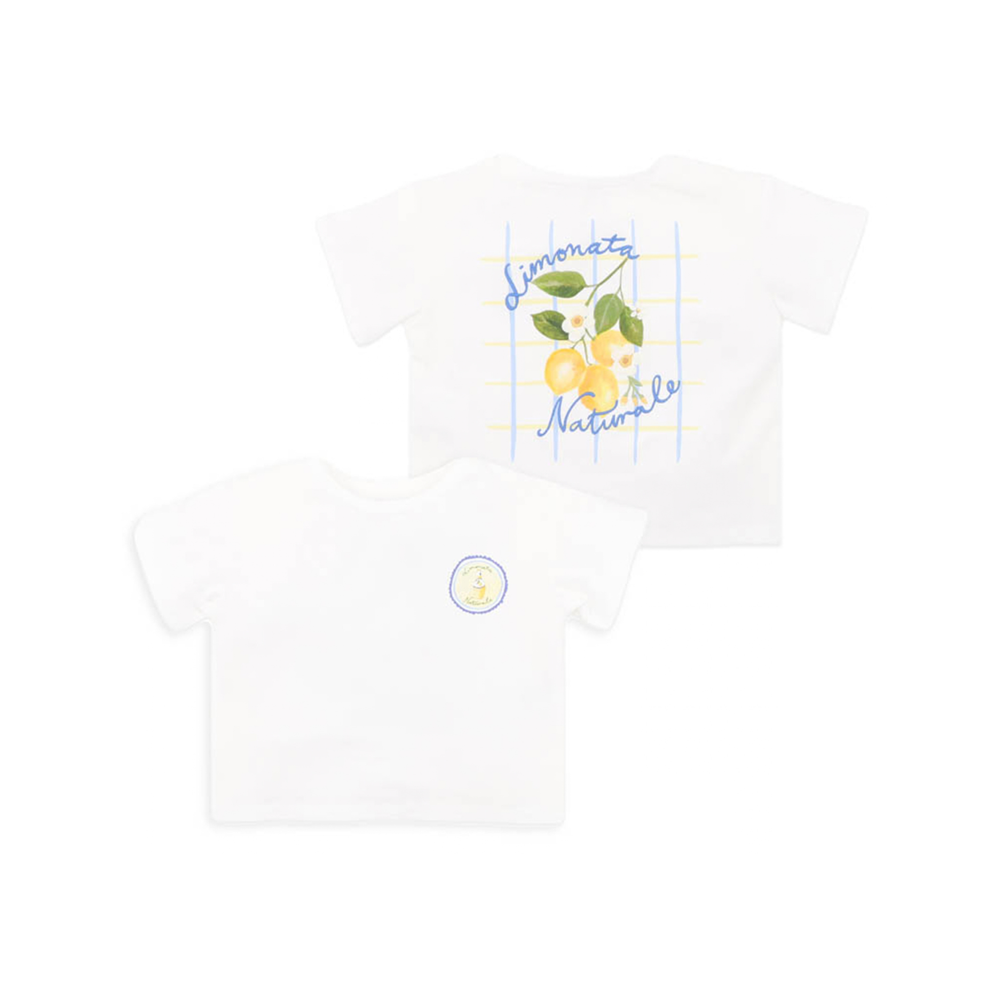 Fox &amp; Finch Piccolina Organic Limonata Tee - White