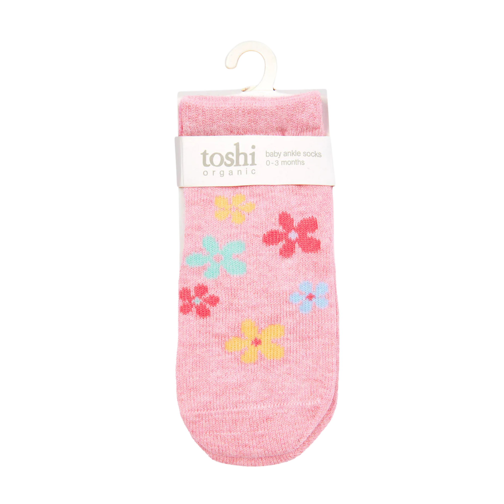 Toshi Organic Socks Ankle Jacquard - Daisy