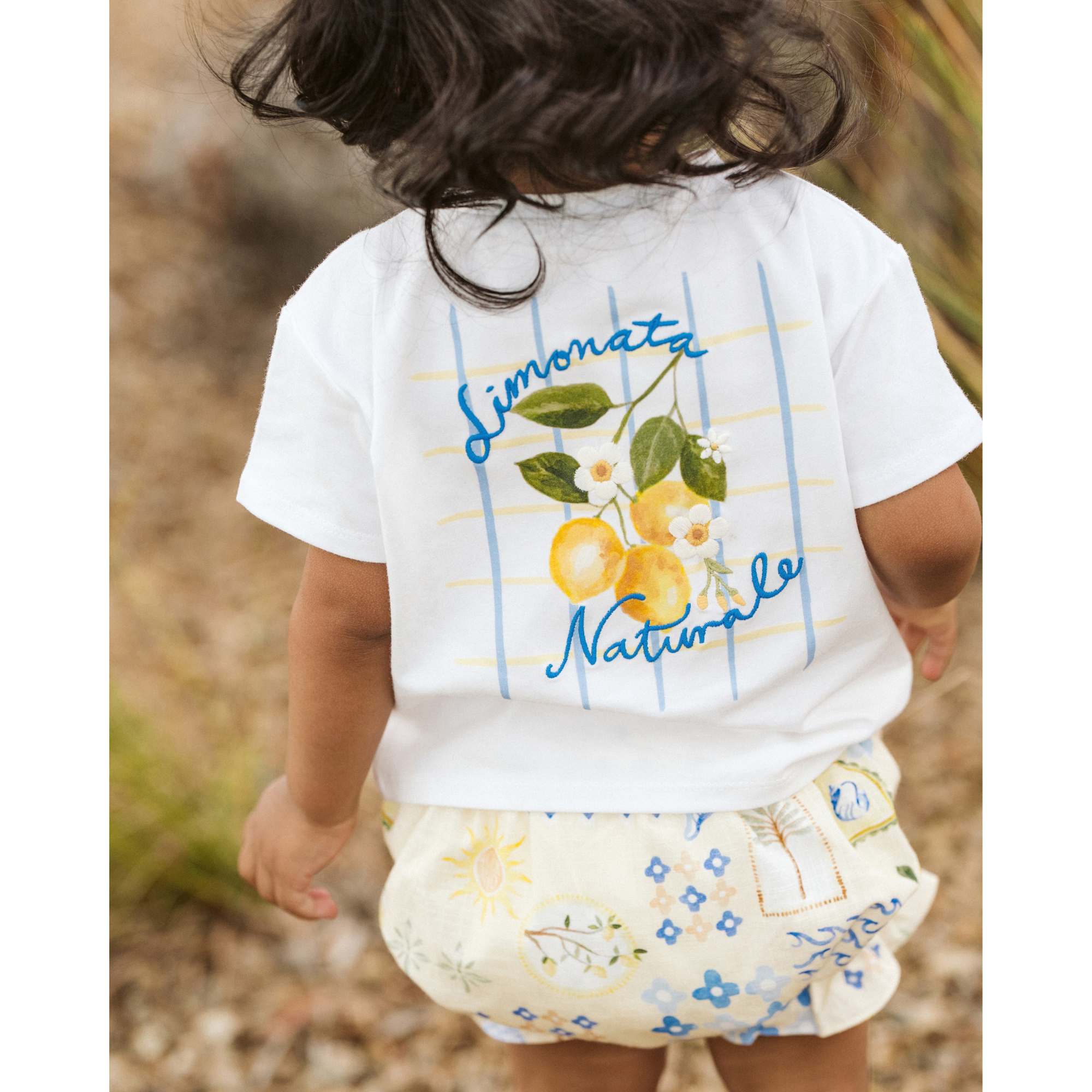 Fox &amp; Finch Piccolina Organic Limonata Tee - White