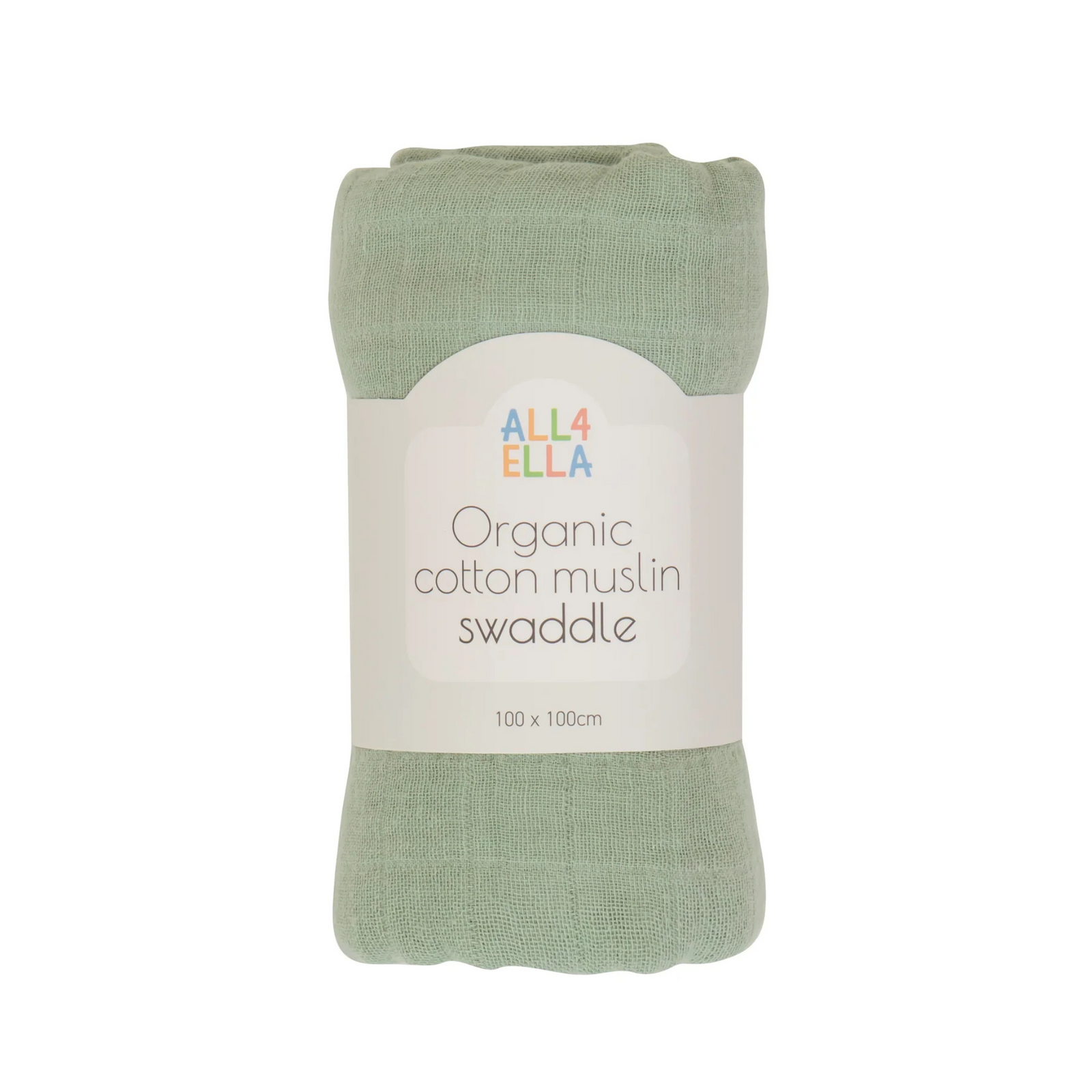 All 4 Ella Muslin Swaddle - Sage