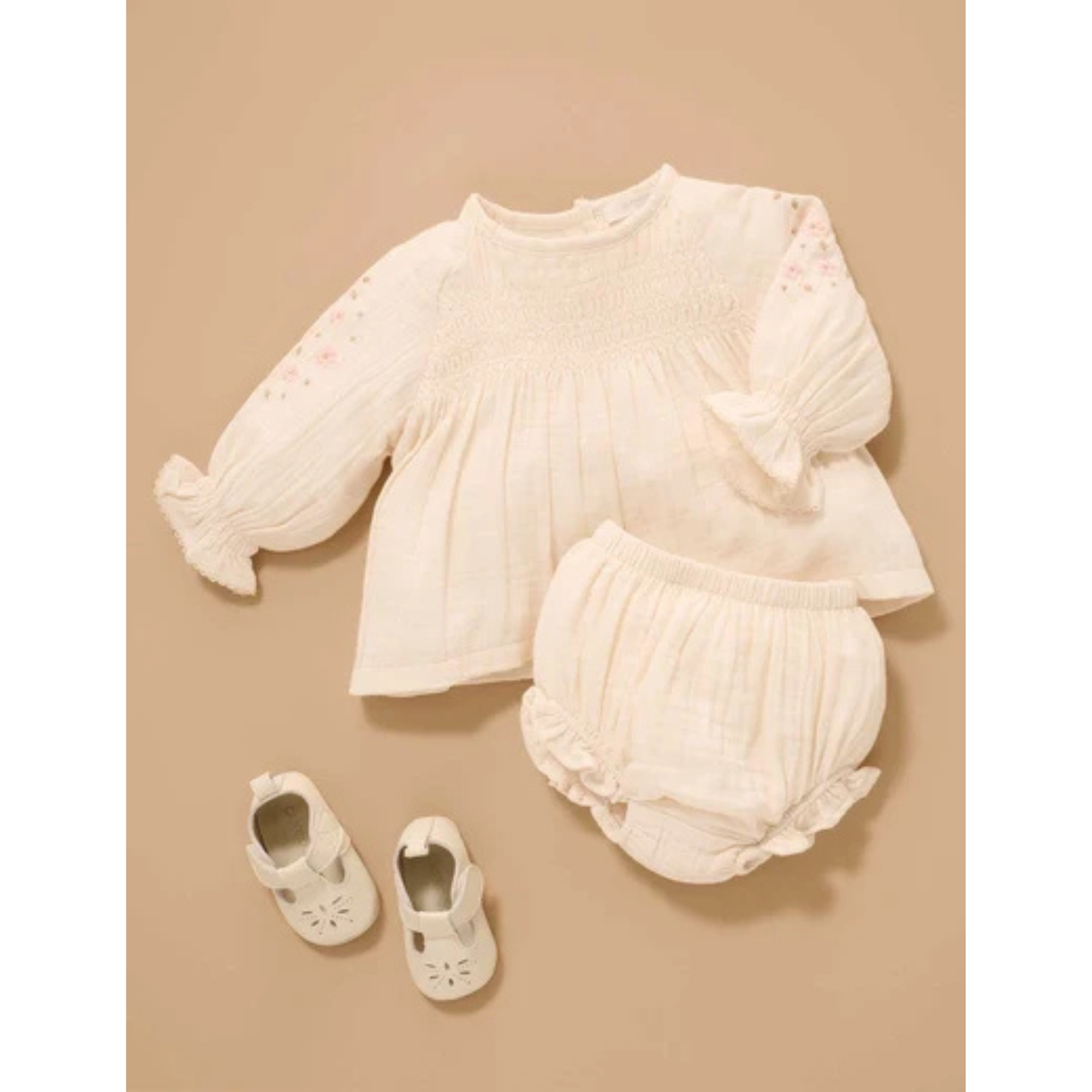 Purebaby Ruffle Bloomer - Cloud