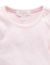 Purebaby Ribbed Bodysuit Long Sleeve - Pale Pink Melange