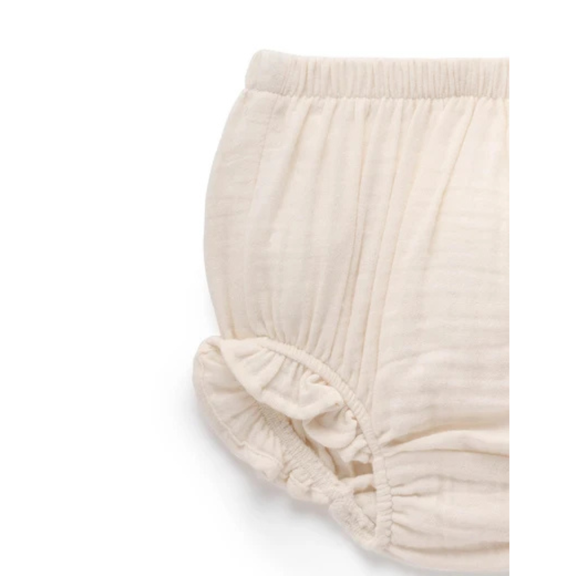 Purebaby Ruffle Bloomer - Cloud